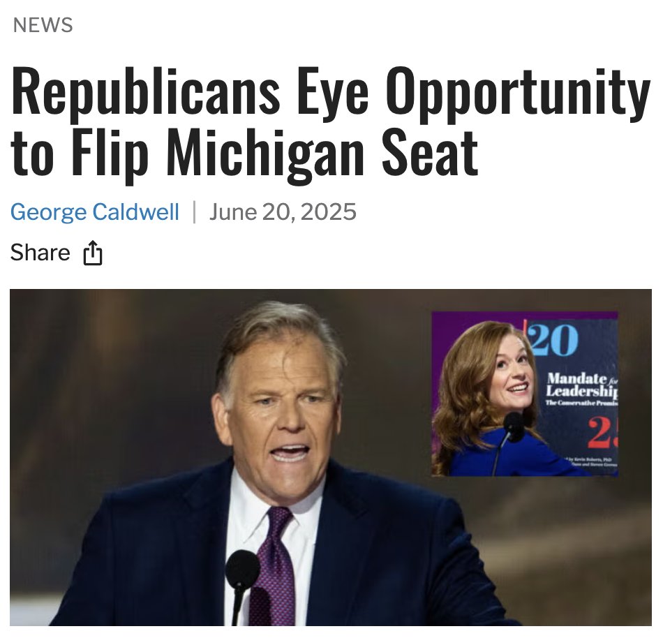 Michigan’s 2028 Senate race is already... - The Daily Signal | Facebook