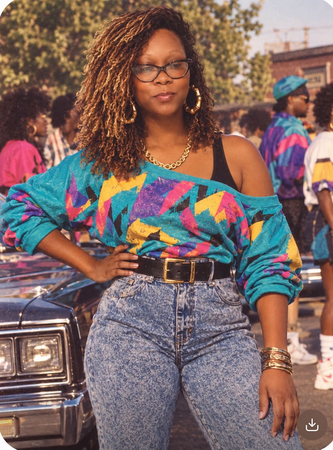 Be sure to dress for the 80s the rest of the week! Here's a reminder of what that looks like…🤣