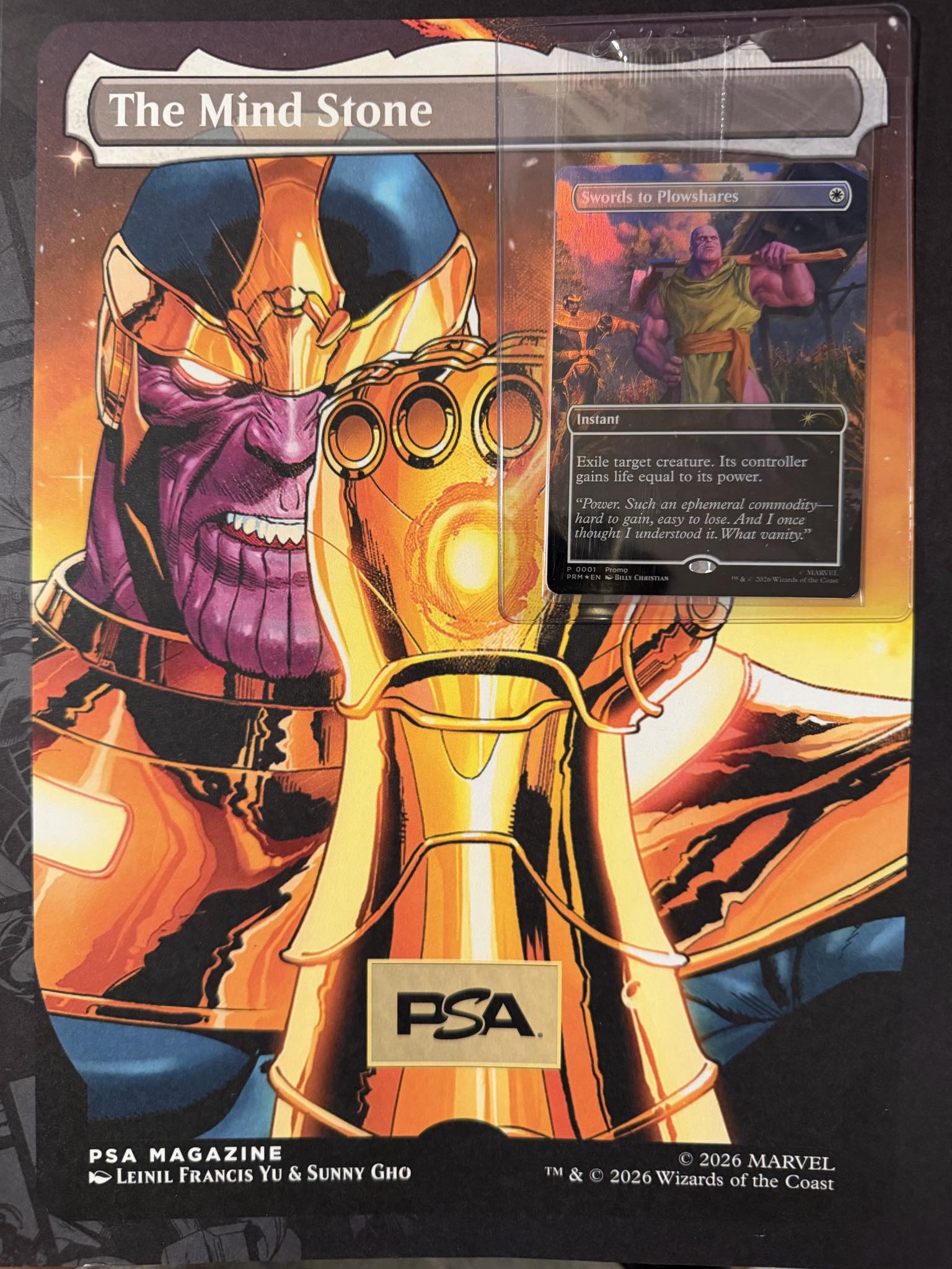 PSA May 2026 Magazine and Promo Card The Mind Stone Swords