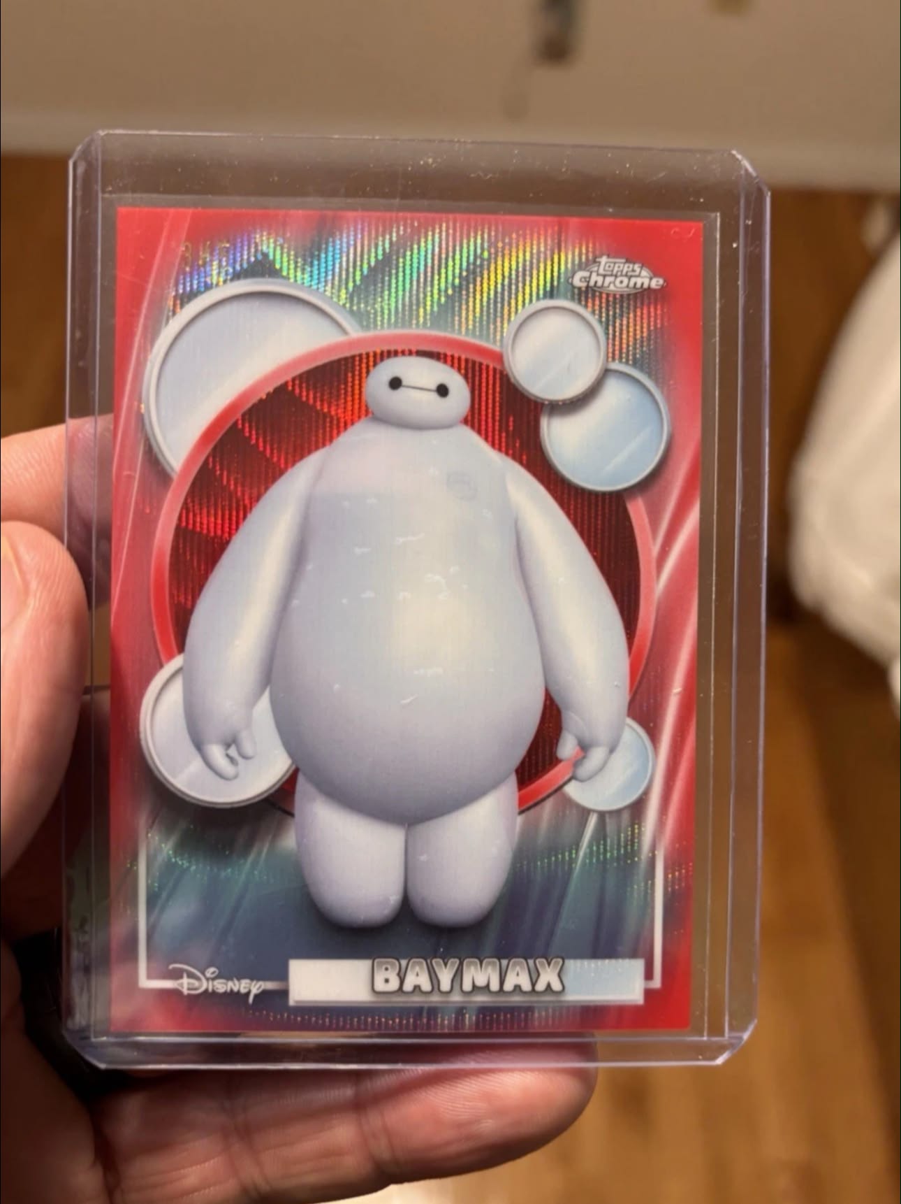 Completing the Disney BAYMAX rainbow with a valuable TOPPS Chrome card