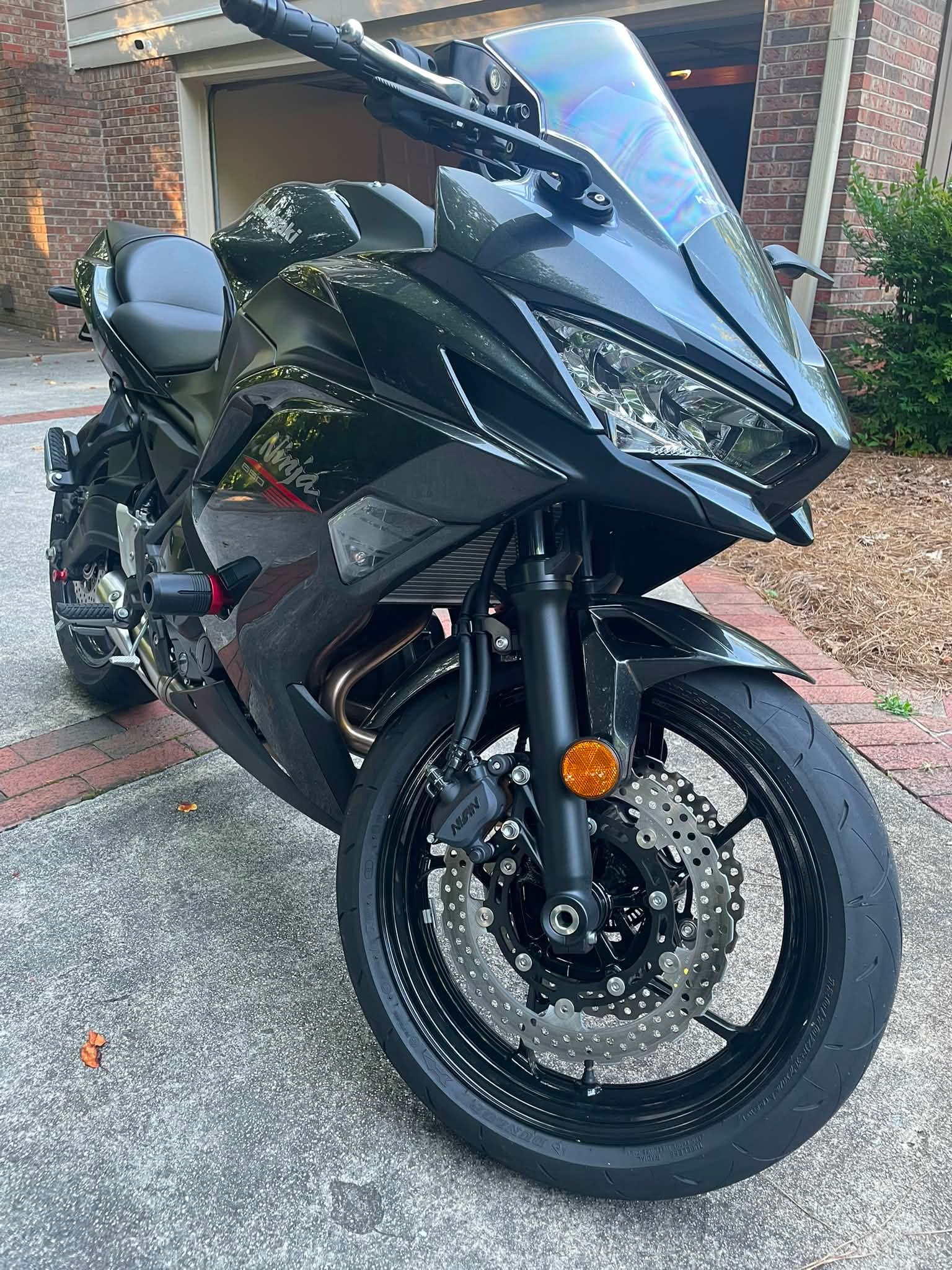 New black Kawasaki motorcycle in Georgia