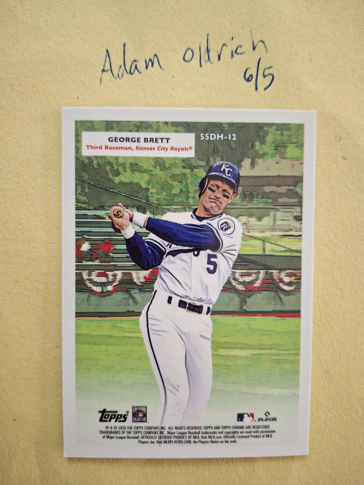 Bobby Witt Jr and George Brett Topps Chrome platinum double header 