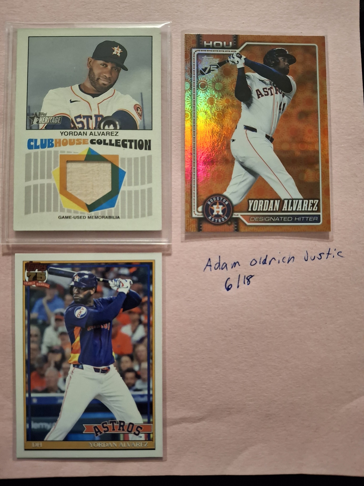 ?⚾️?24HR Yordan Alvarez Auction!!!?⚾️? Up for AUCTION is a 