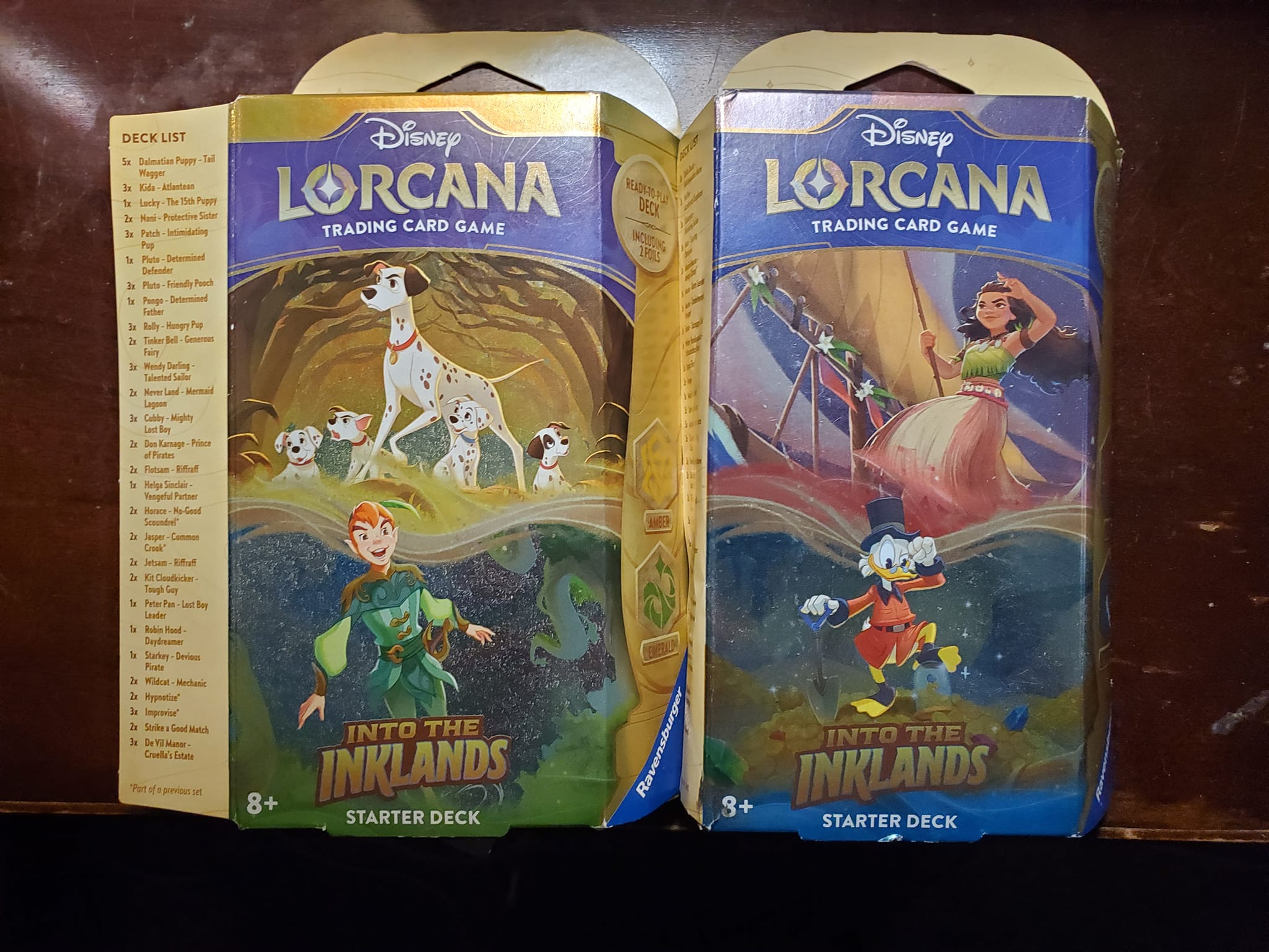 lorcana starter decks into the inklands Disney Deck Amber Emerald location cards What's next after buying Into