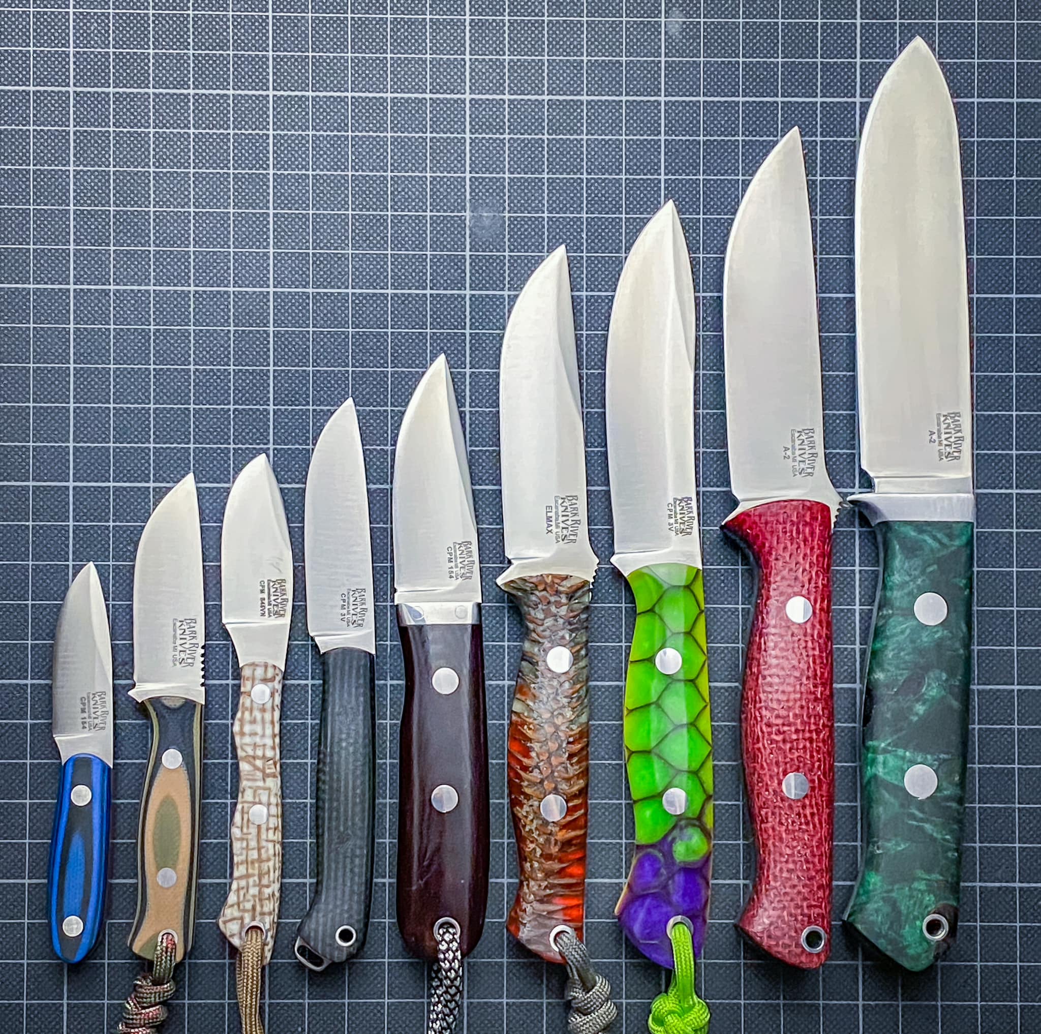 Bark River knife size comparison