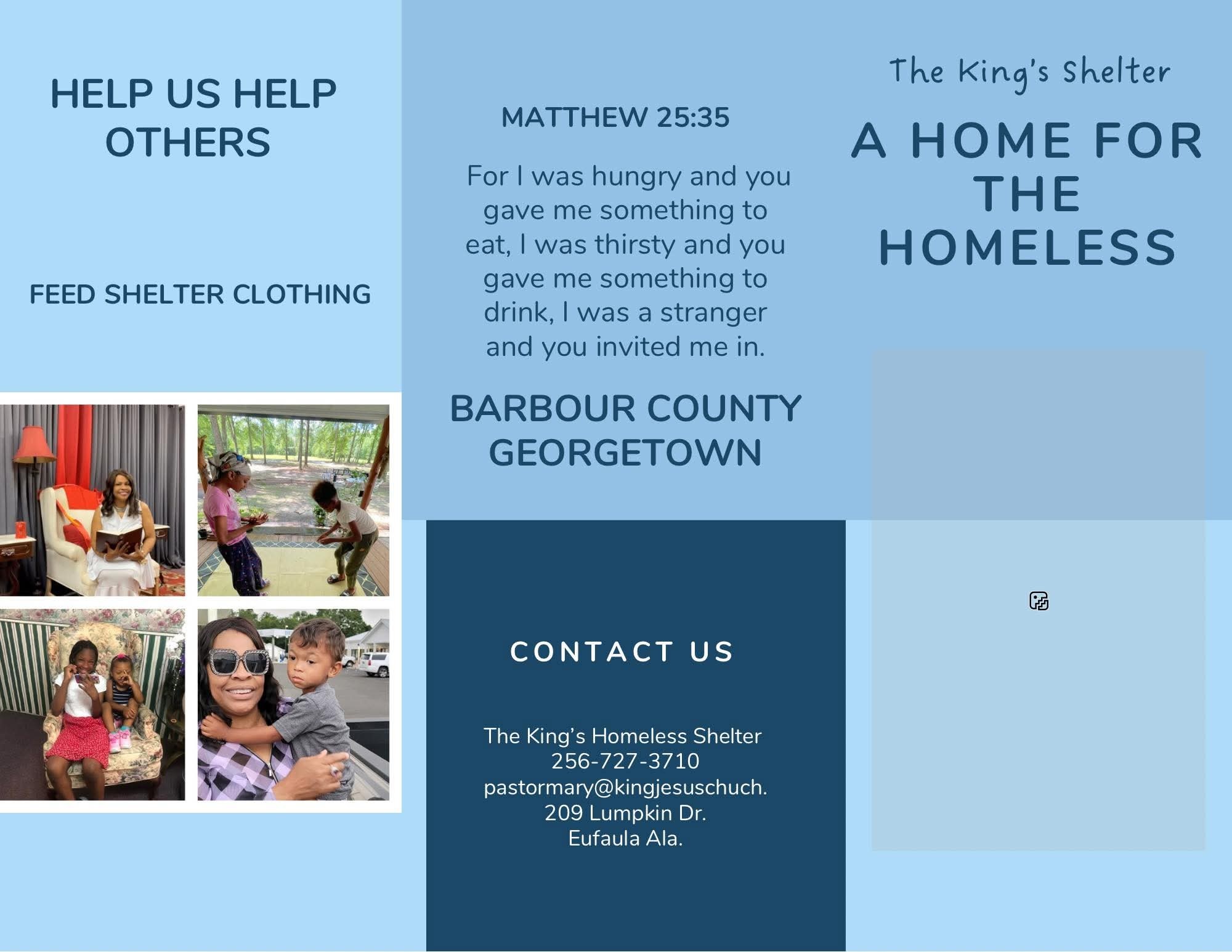 Brittany 🚨HOMELESS SHELTER🚨 servicing Barbour County and Georgetown