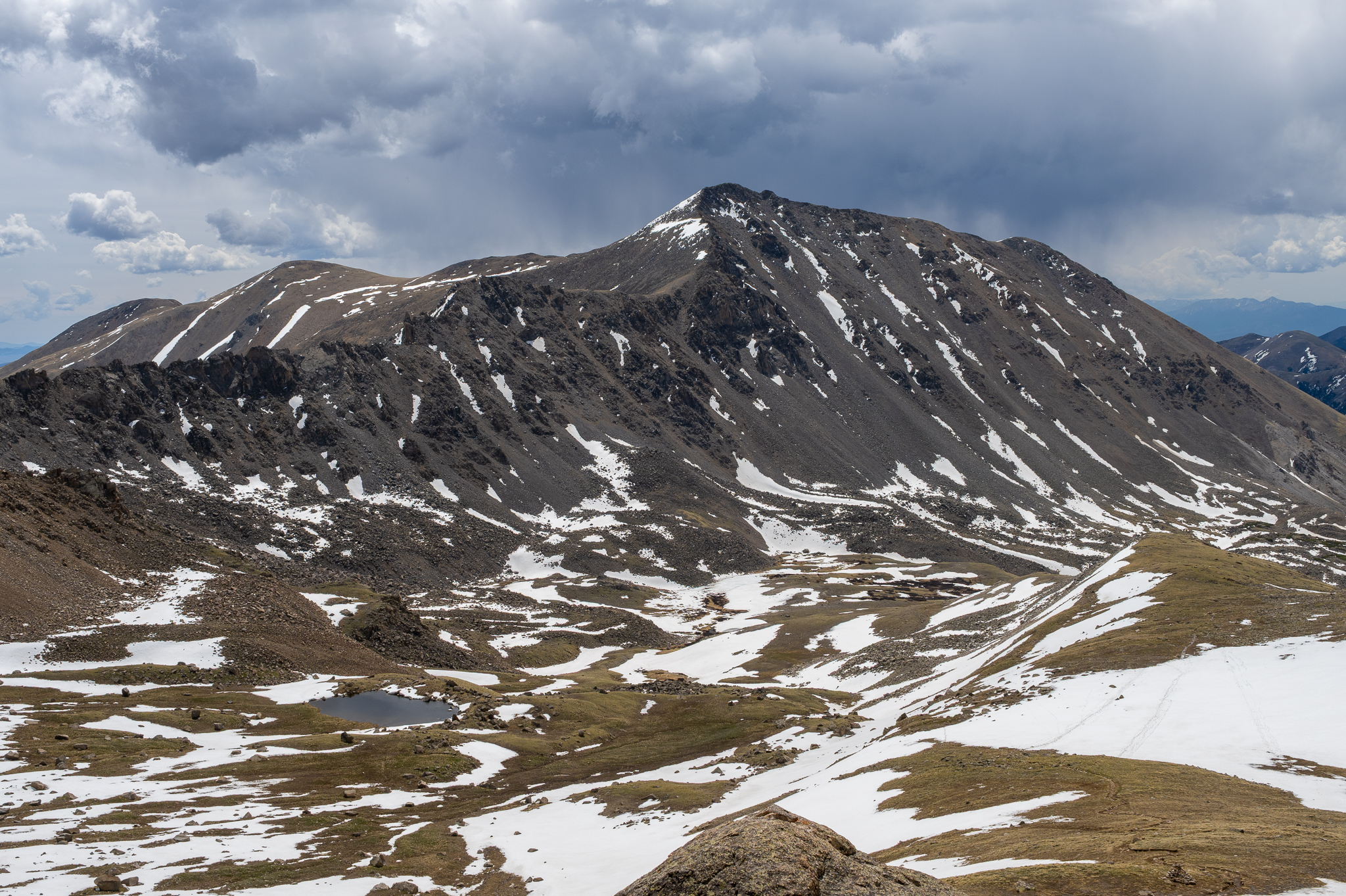 Hiking Mount Harvard in the Sawatch range on June 3, 2026