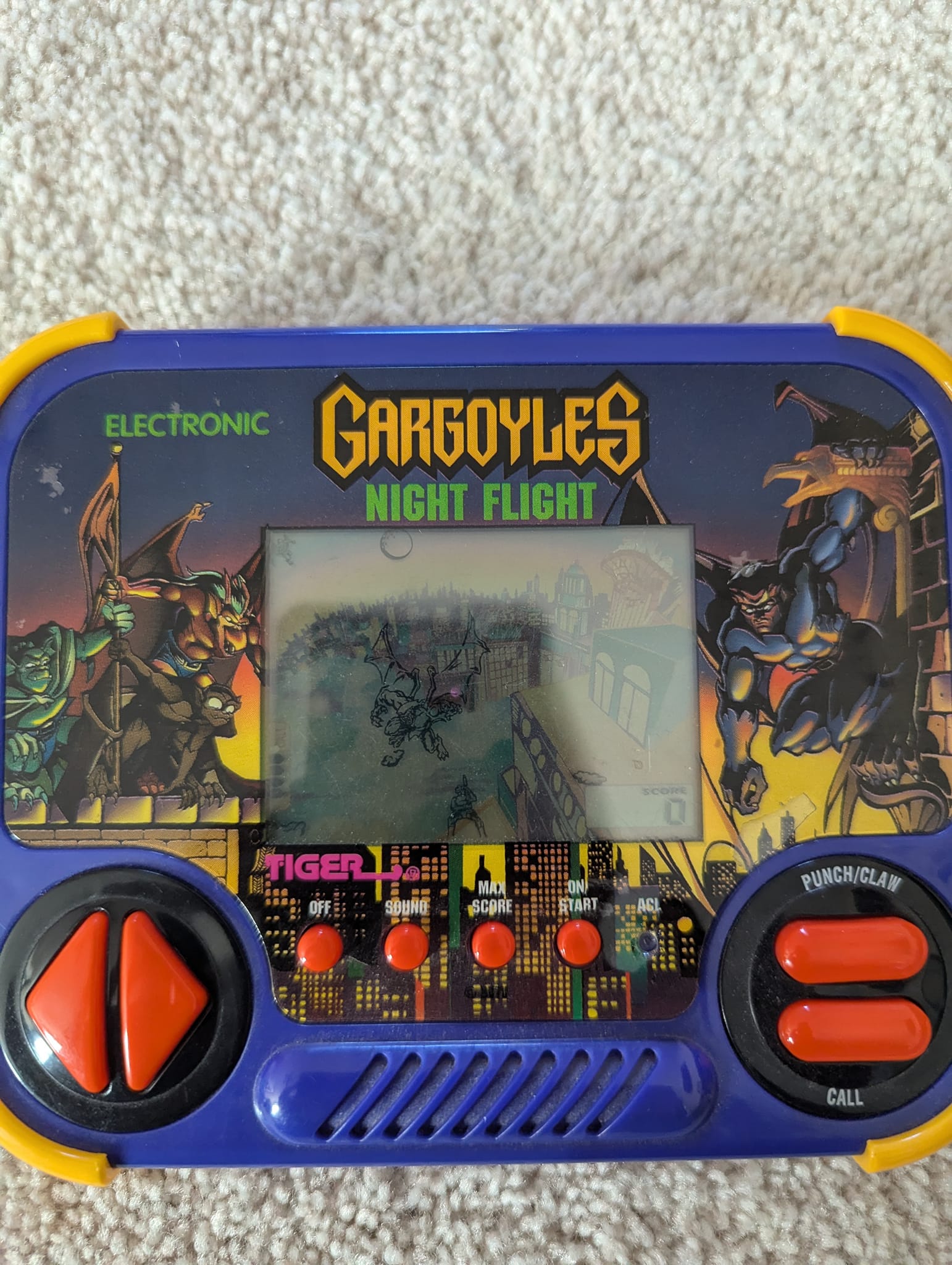 Gargoyles Night Flight Tiger game still works after 30 years