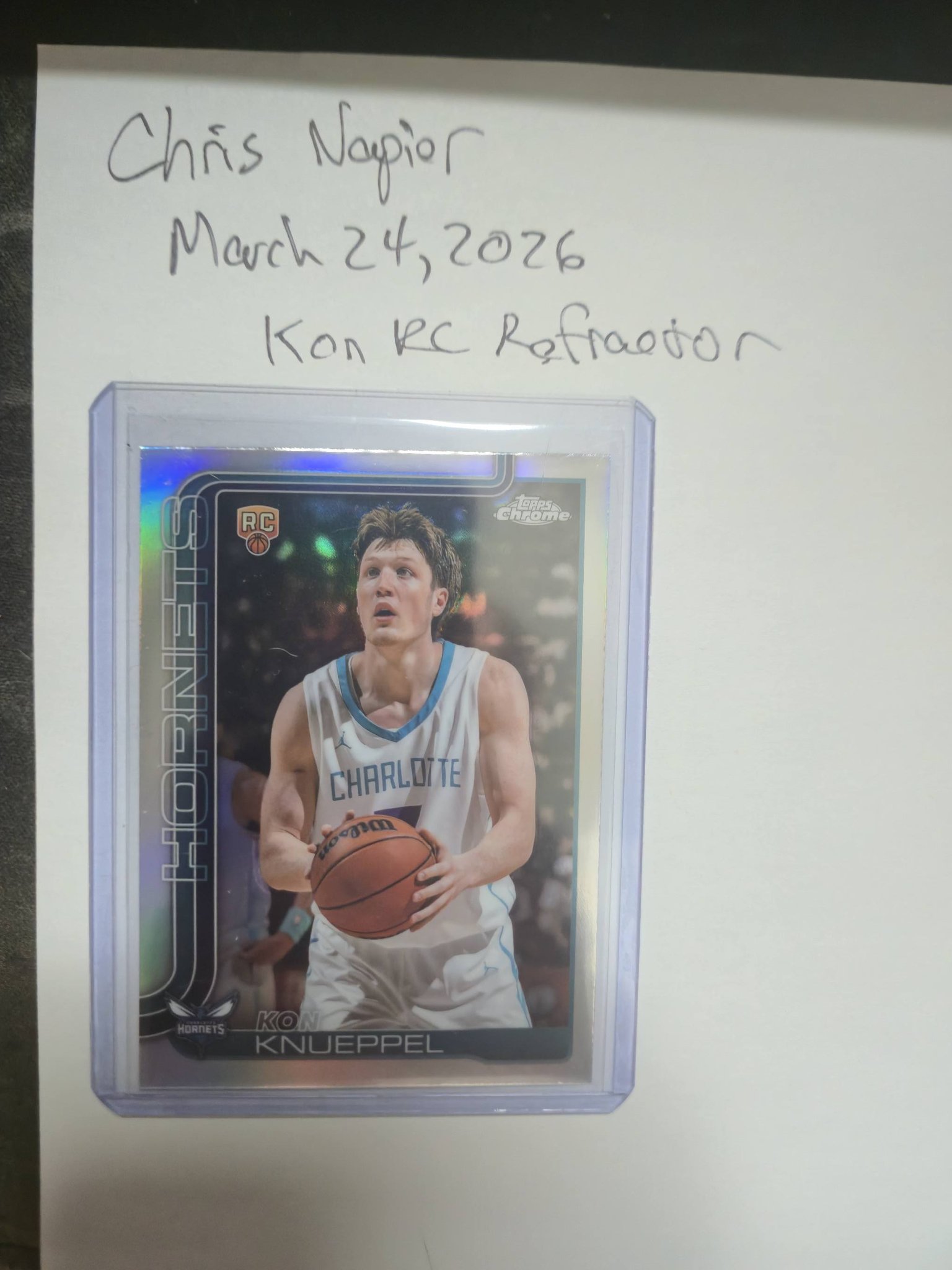 Kon Knueppel 2025-26 Topps Chrome prism card for sale