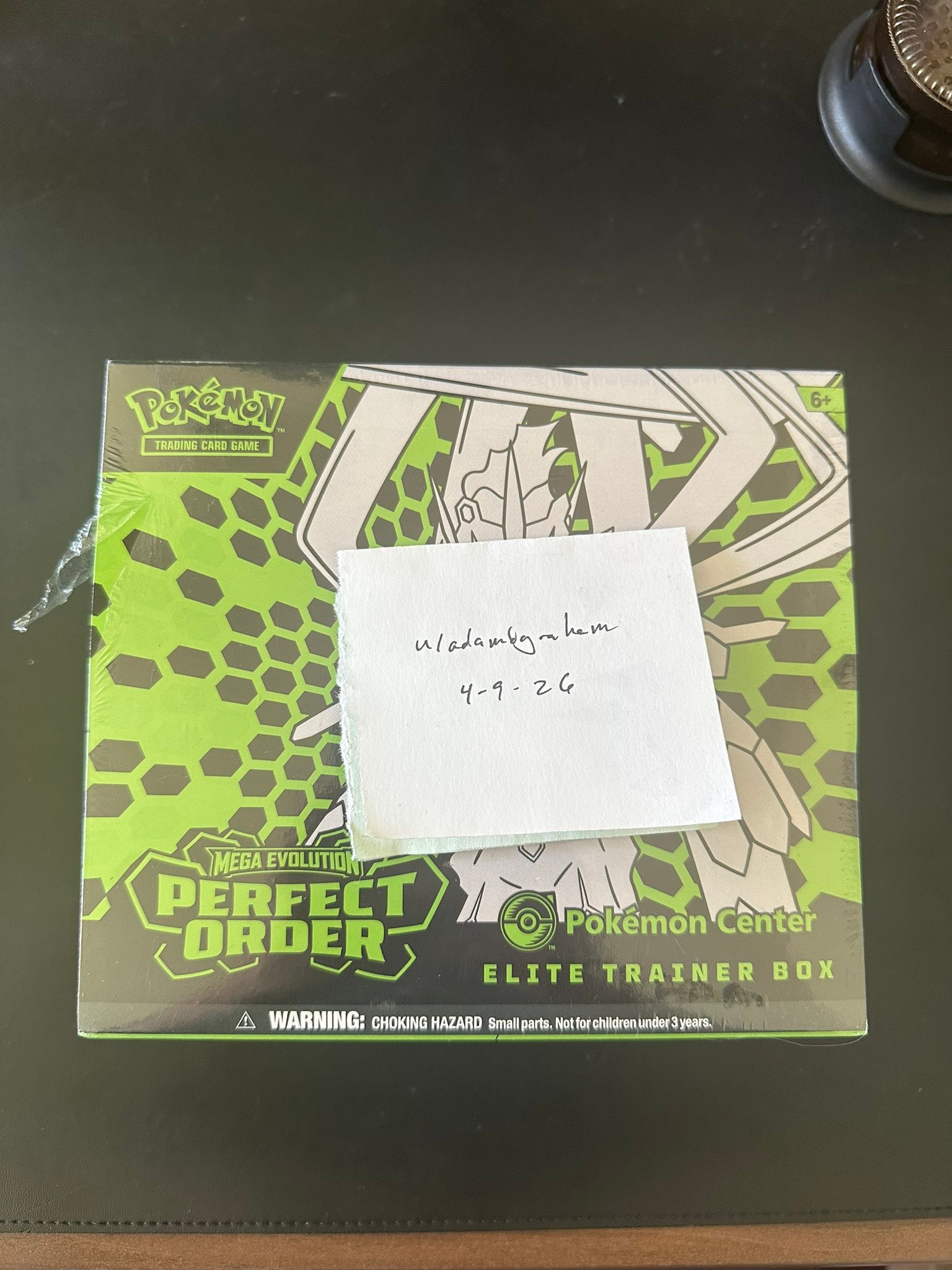 Selling Perfect Order PC ETB Pokemon Card with Small Shrink Tear
