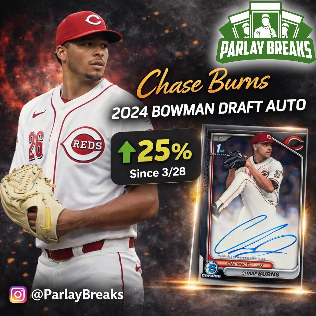 Chase Burns 2024 Bowman 1st Chrome Auto on the ? ?Got chase 