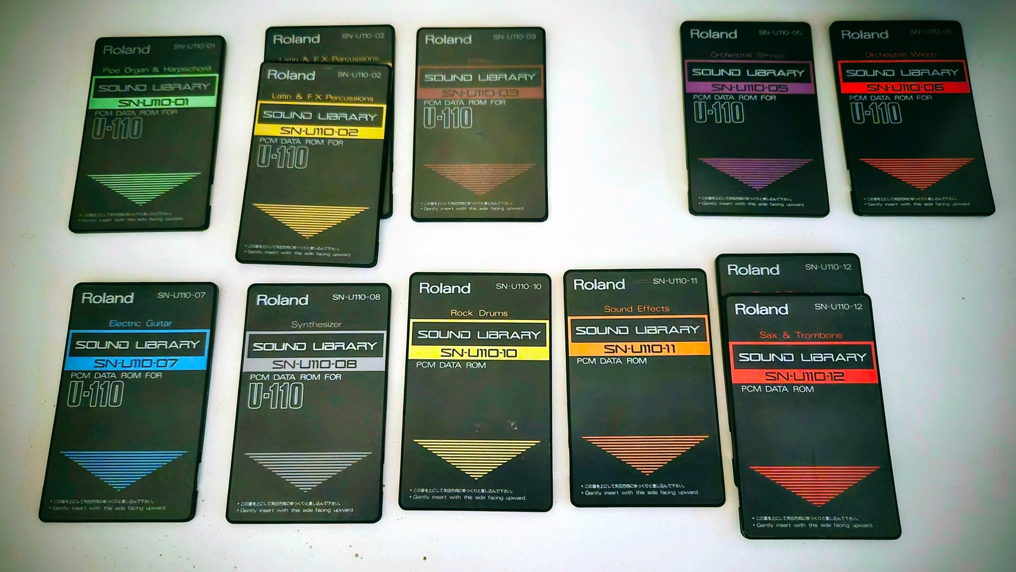 My Roland rom card collection for the U110 or U220. It's not an