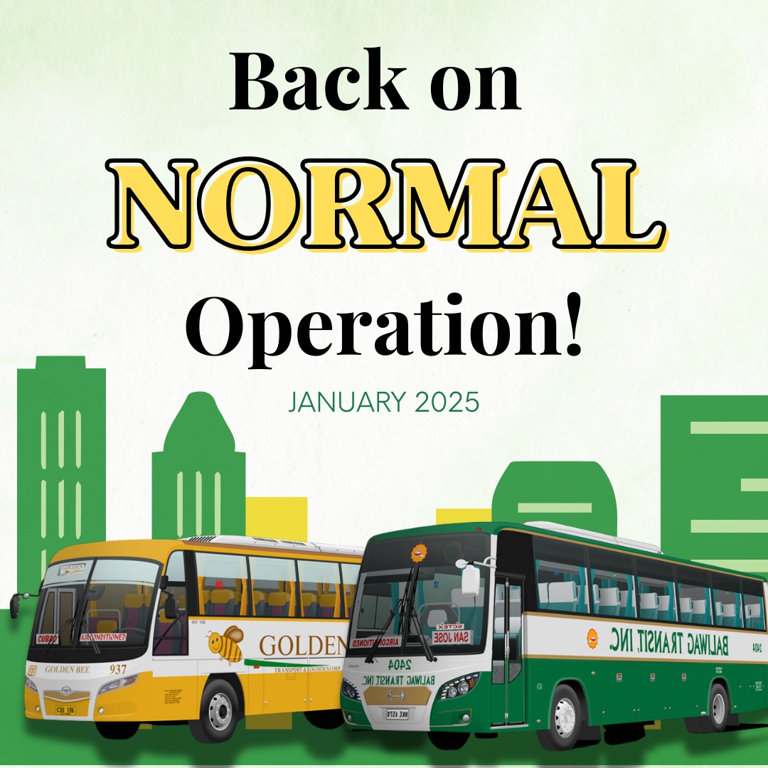 Back to Normal Operations! We’re... - Baliwag Transit, Inc.