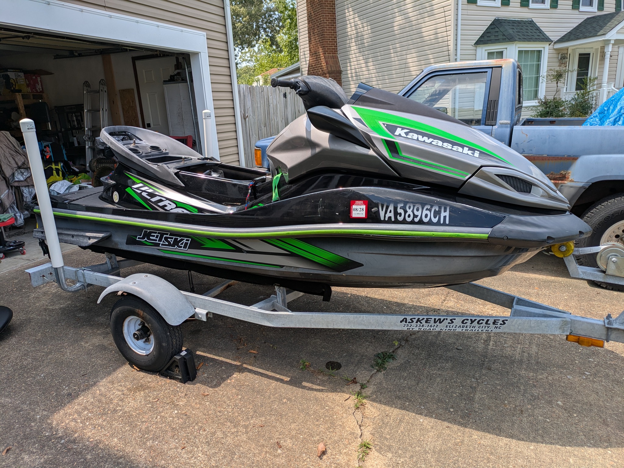 What is normal top speed RPM for 2016 Kawasaki Ultra LX?