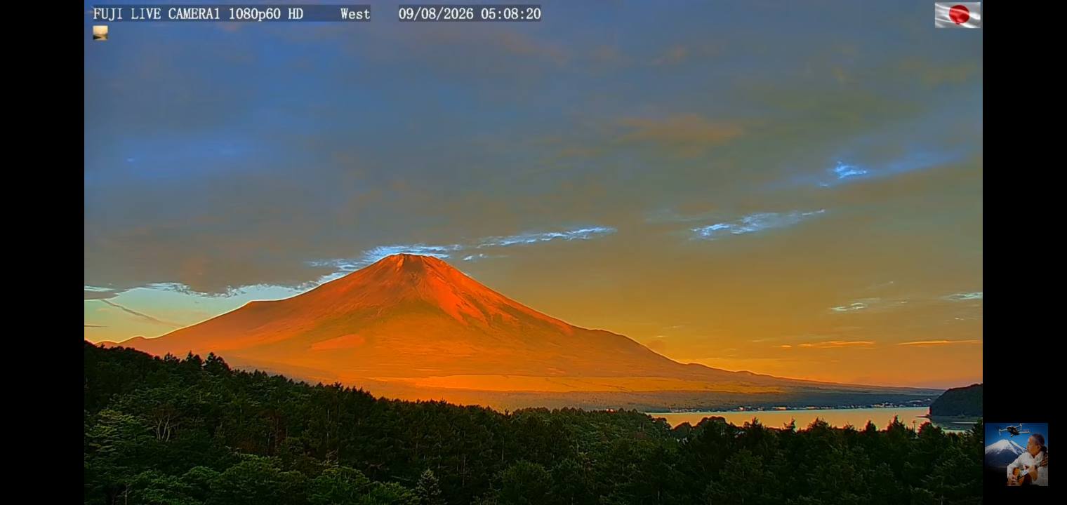 2026年8月9日 今朝の早朝富士山は、 初めまして富士山でした