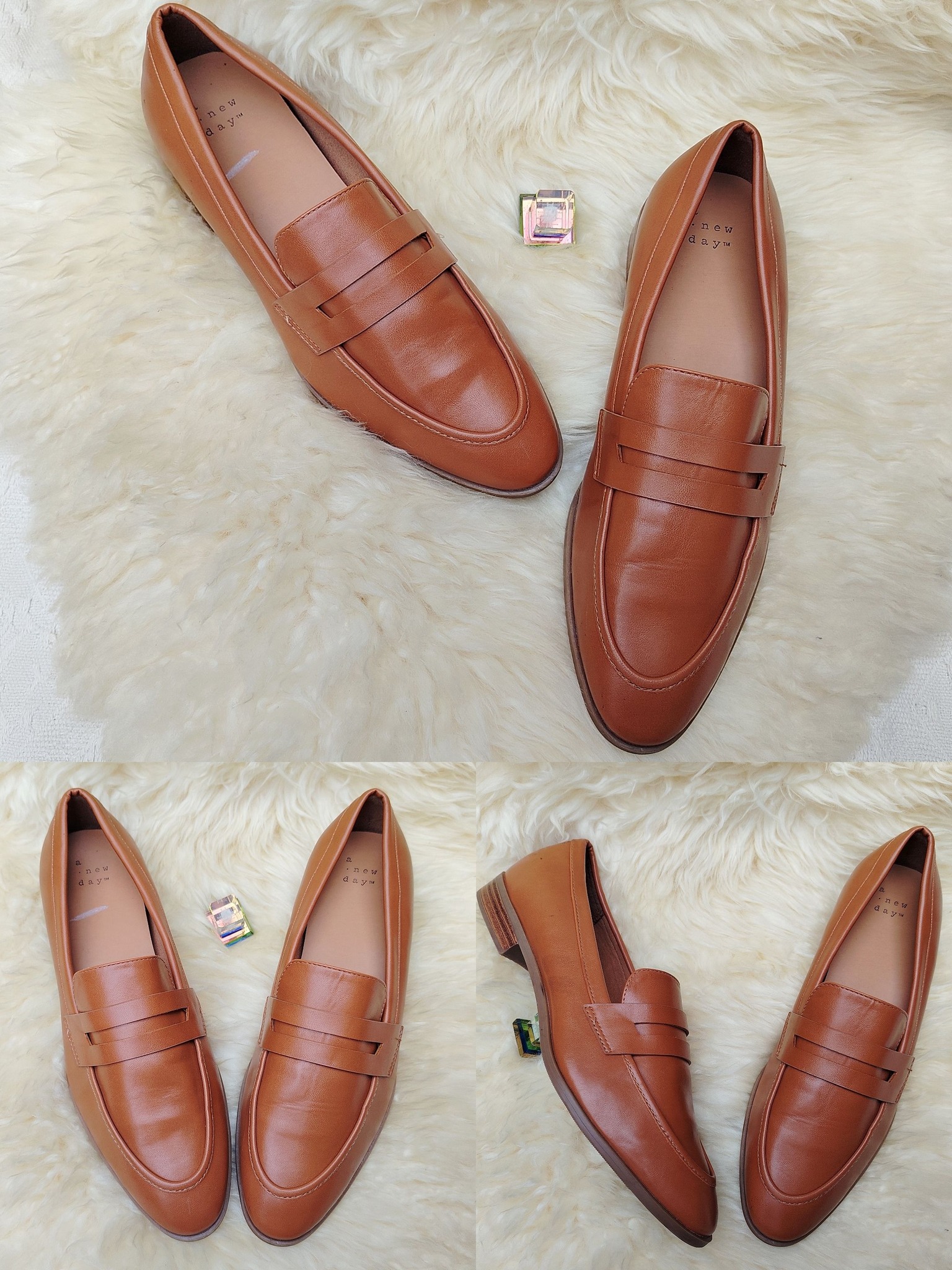 Mocassins Think Taille 41,5 Femme - Cuir Bordeaux - Lacets - Très Bon état - Confortables