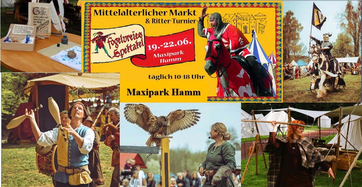 Mittelalterlicher Markt und Ritter - Turnier