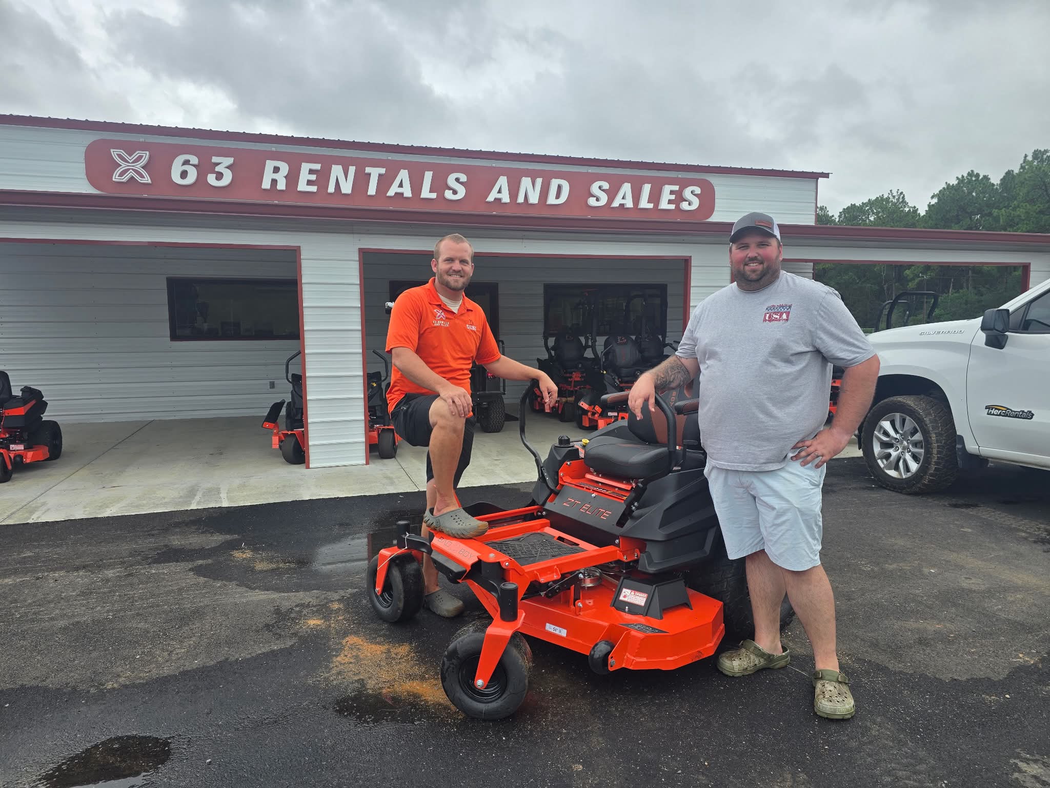 Bad Boy ZT Elite mower purchased from 63 Rentals and Sales