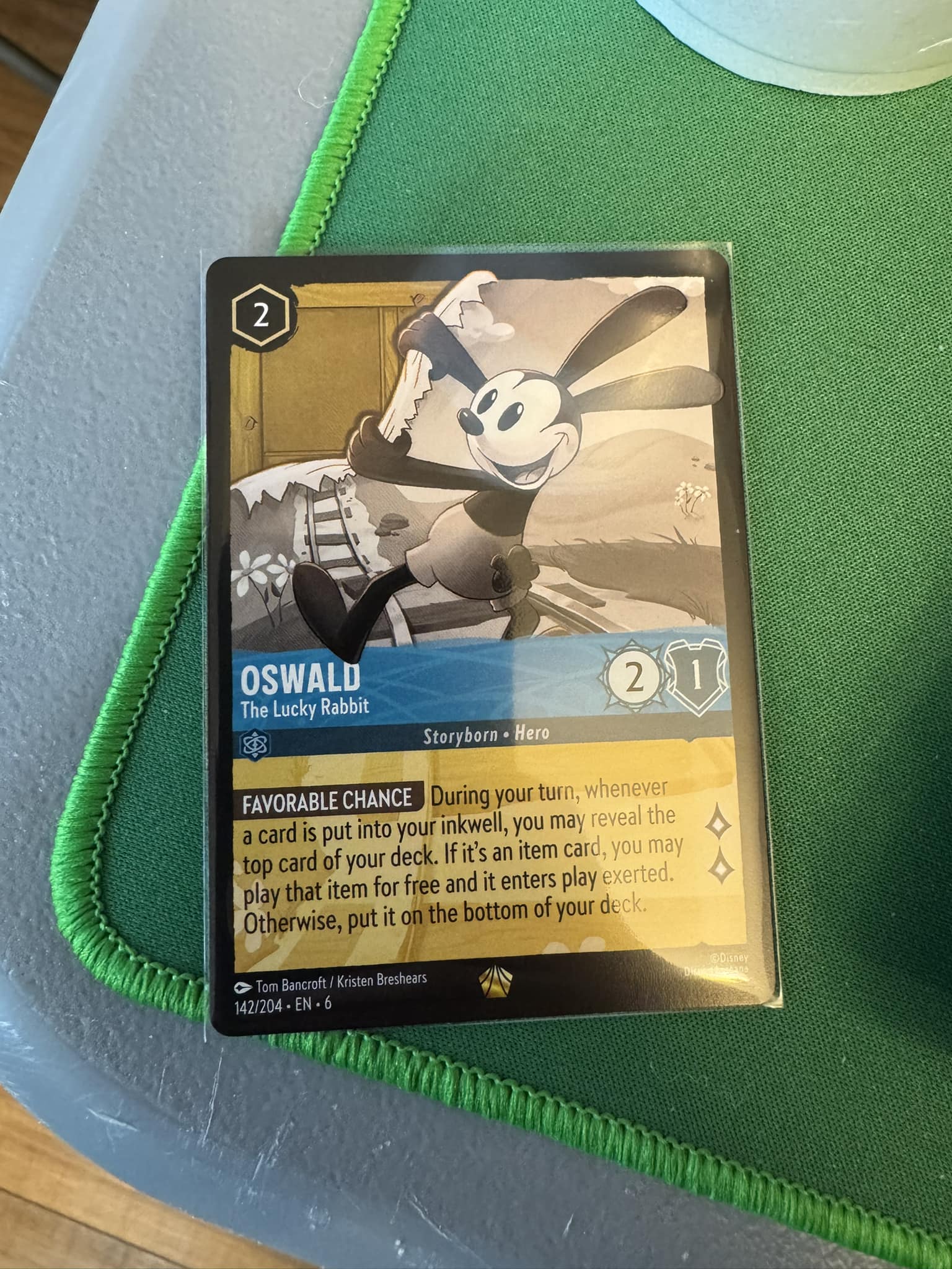 oswald lorcana card - Azurite Sea - - The Lucky Rabbit (Legendary) Azurite Sea Oswald The Lucky Rabbit Character FAVORABLE CHANCE During your turn Oswald : r/Lorcana