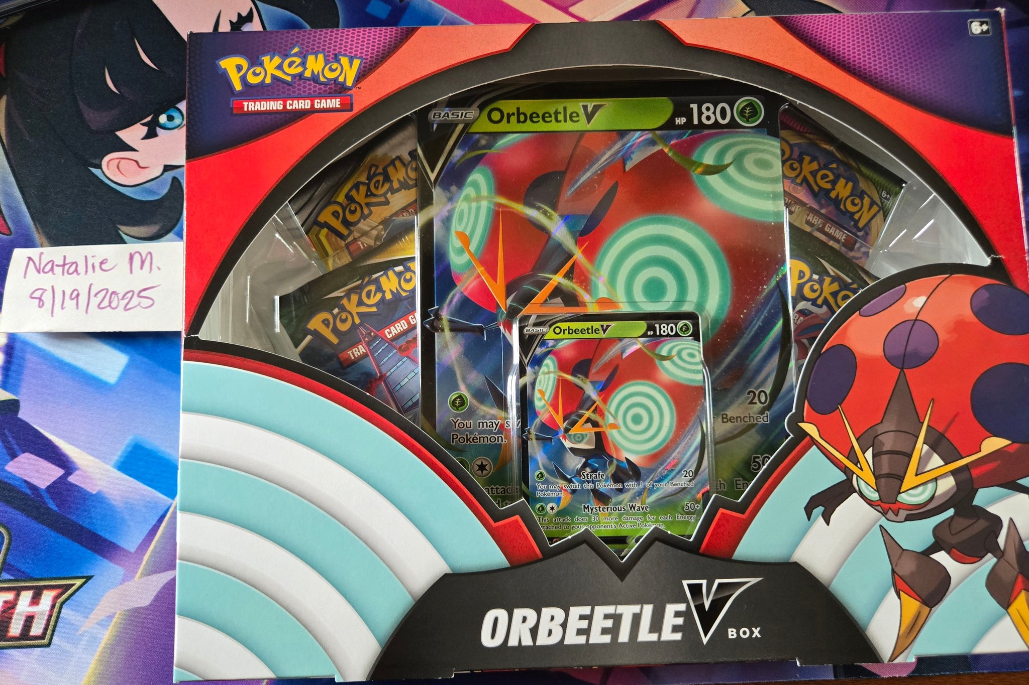orbeetle v box booster packs Pokemon and 6 Promo Cards Combo Orbeetle V box contents at