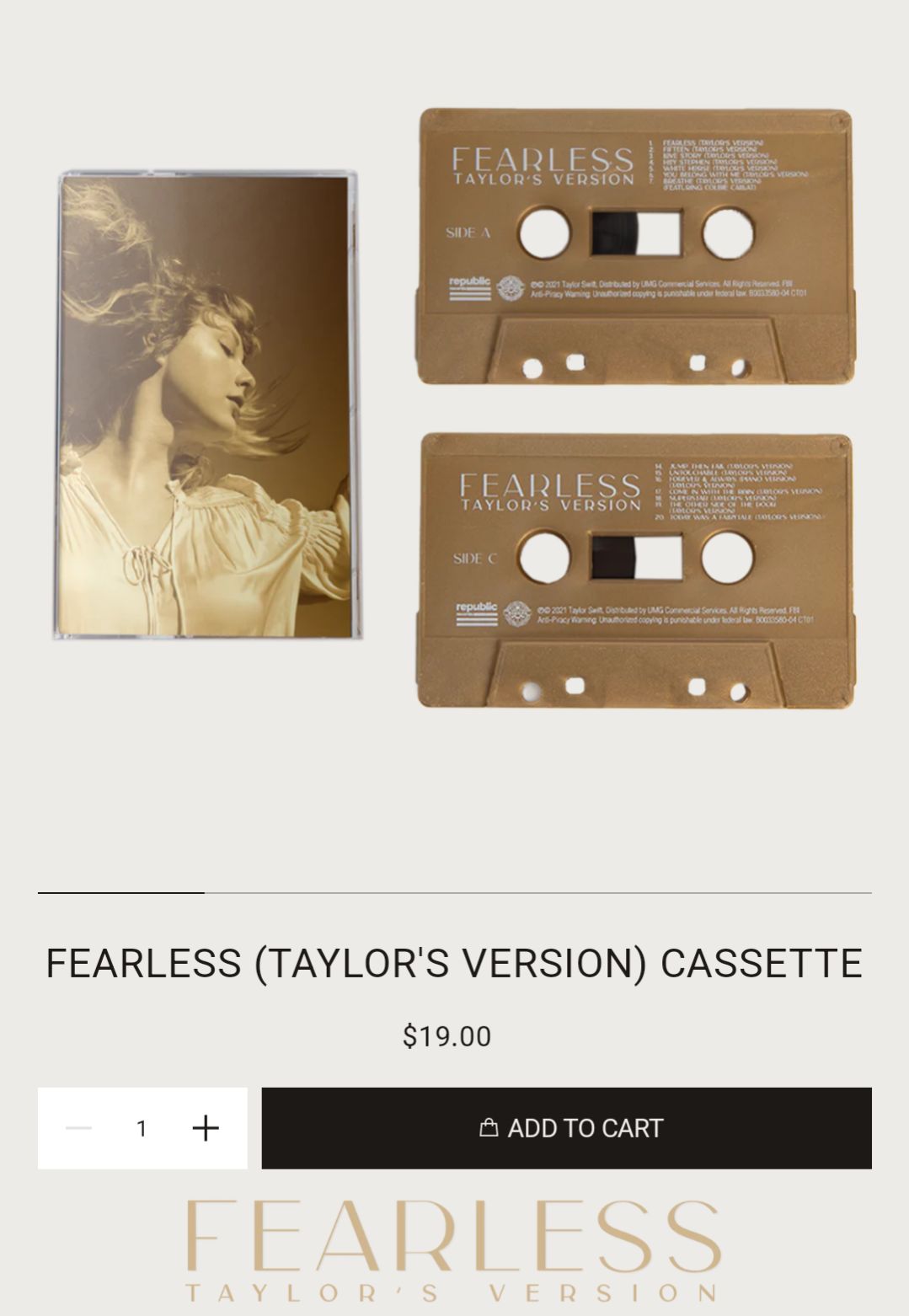 Shop the Fearless (Taylor's Version) Vault Globe now at store