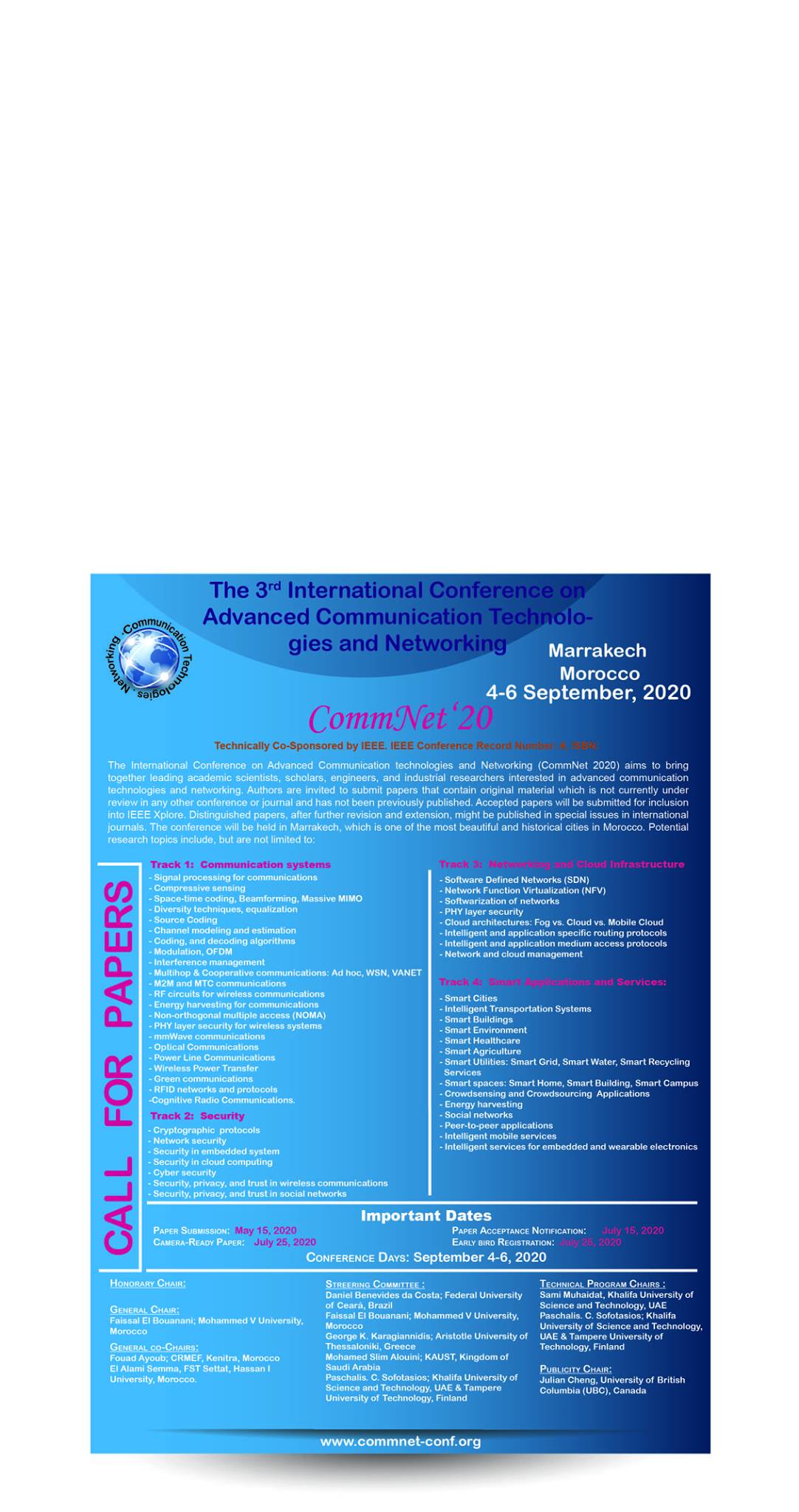 CommNet'23 Conference | Rabat