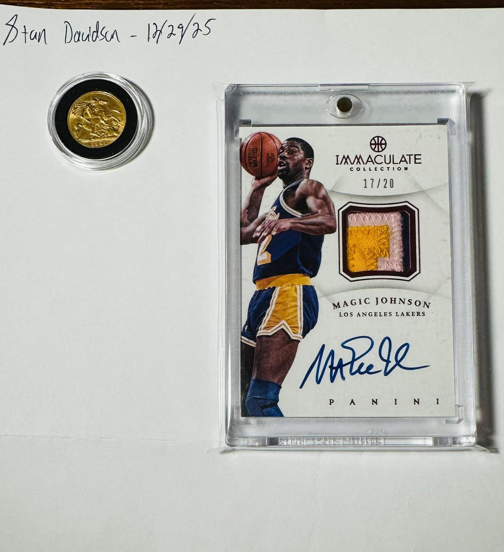 2024-25 Panini Eminence Magic Johnson diamond auto card