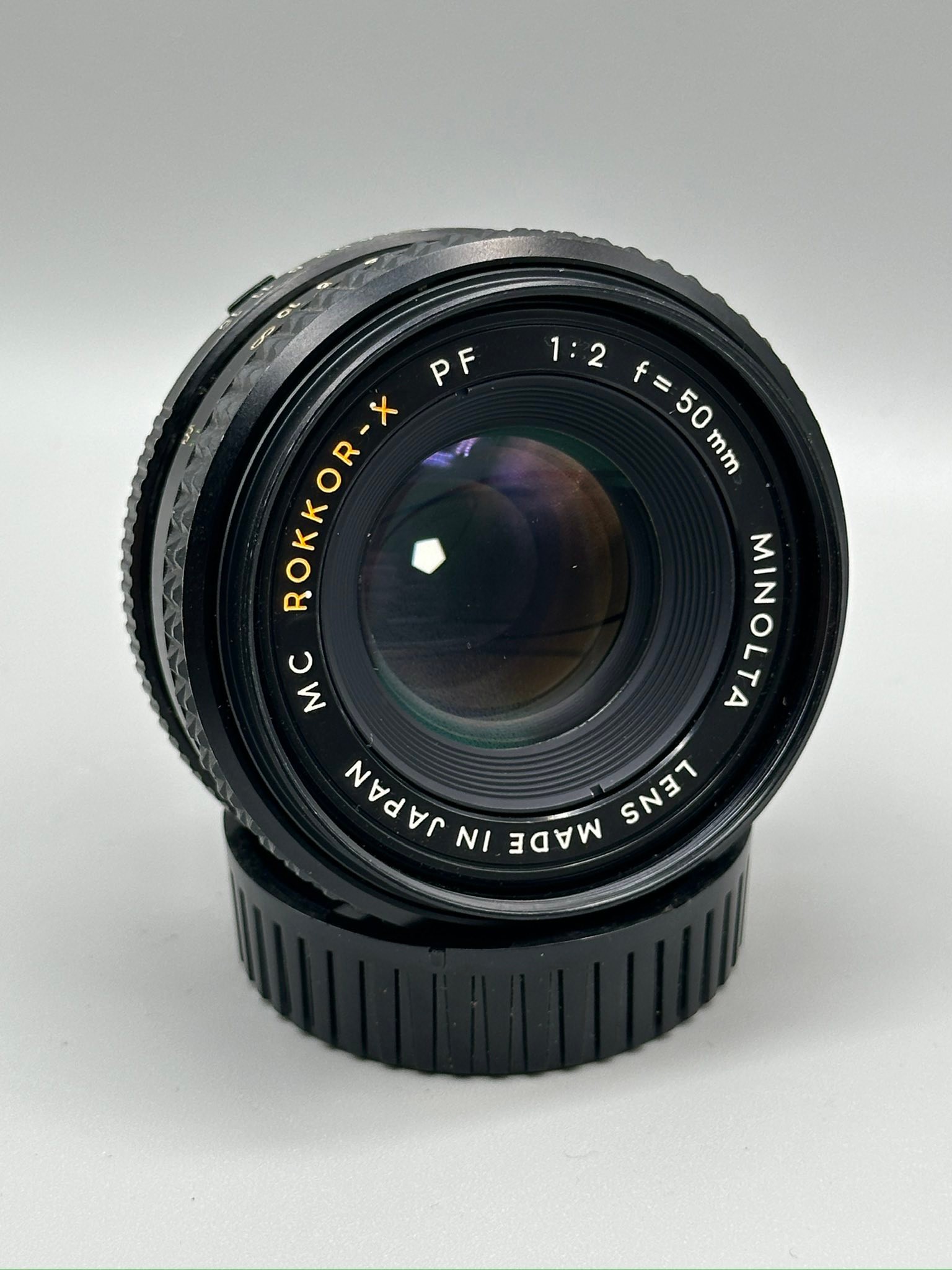 What is the Minolta MC Rokkor-X PF 50mm f2 lens?