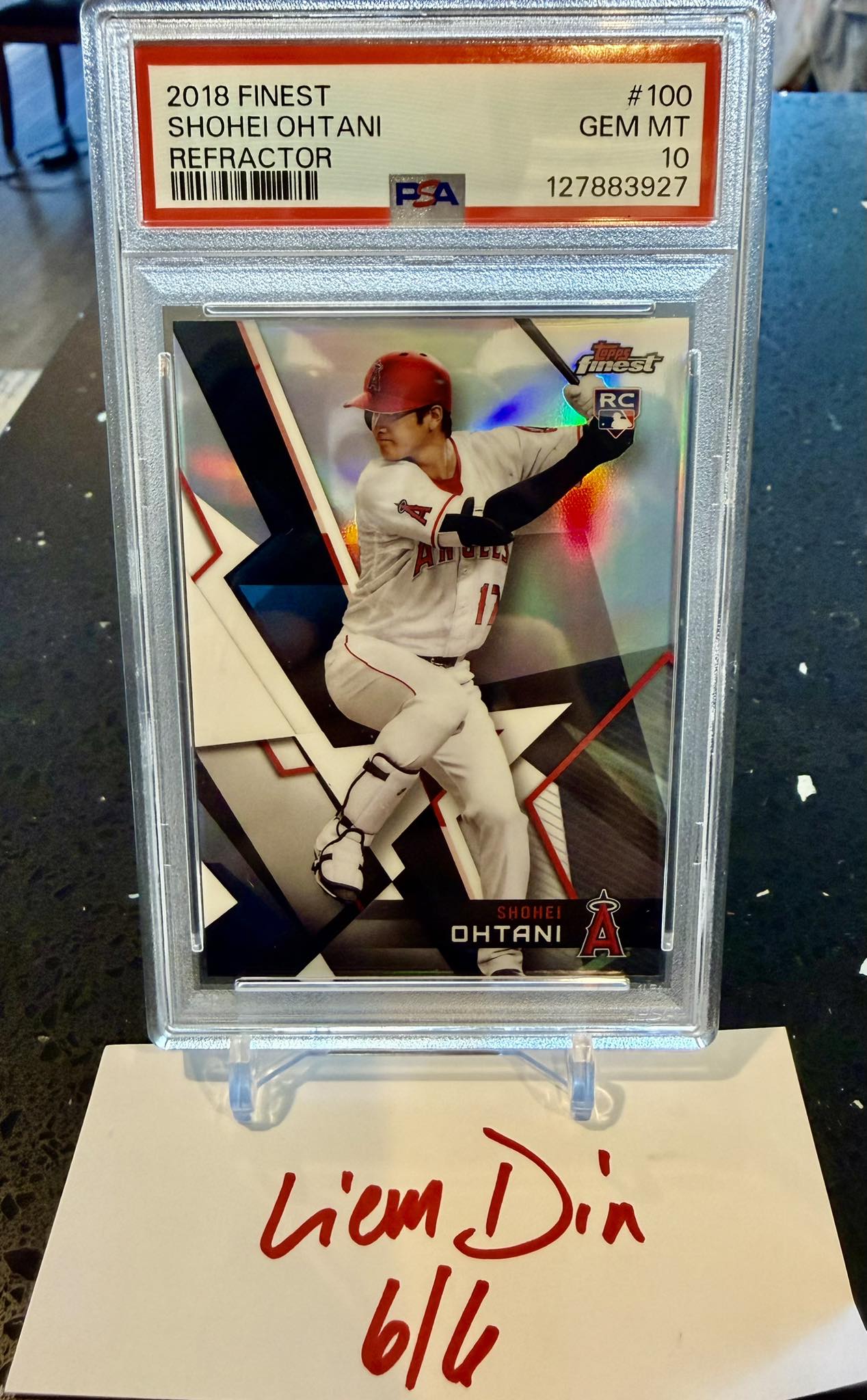 2018 Topps Finest Shohei Ohtani Refractor card for sale