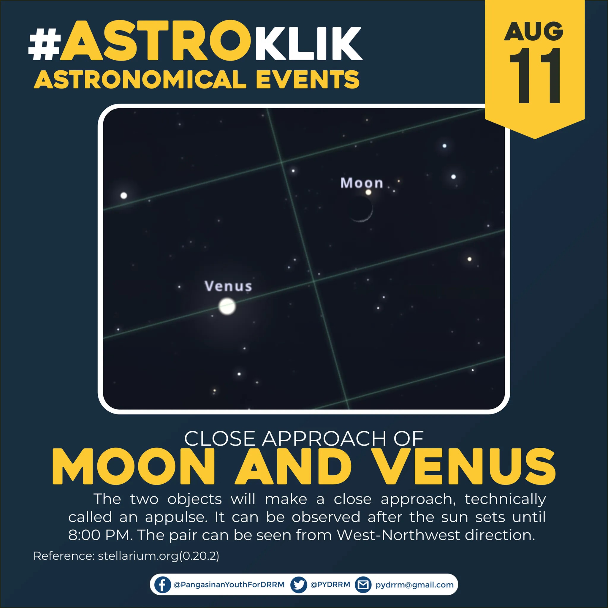 #AstroKlik: CLOSE APPROACH OF MOON AND VENUS The two objects will make ...