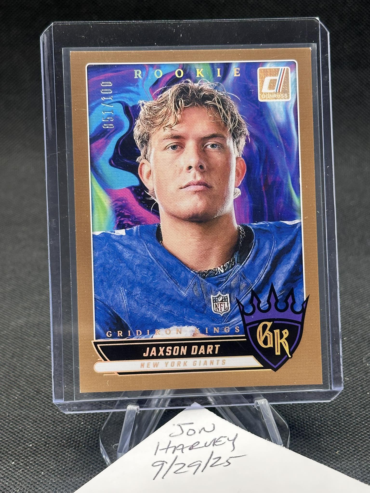 1-of-1 Jaxson Dart Rookie Patch Autograph in Topps Chrome Football 🔥