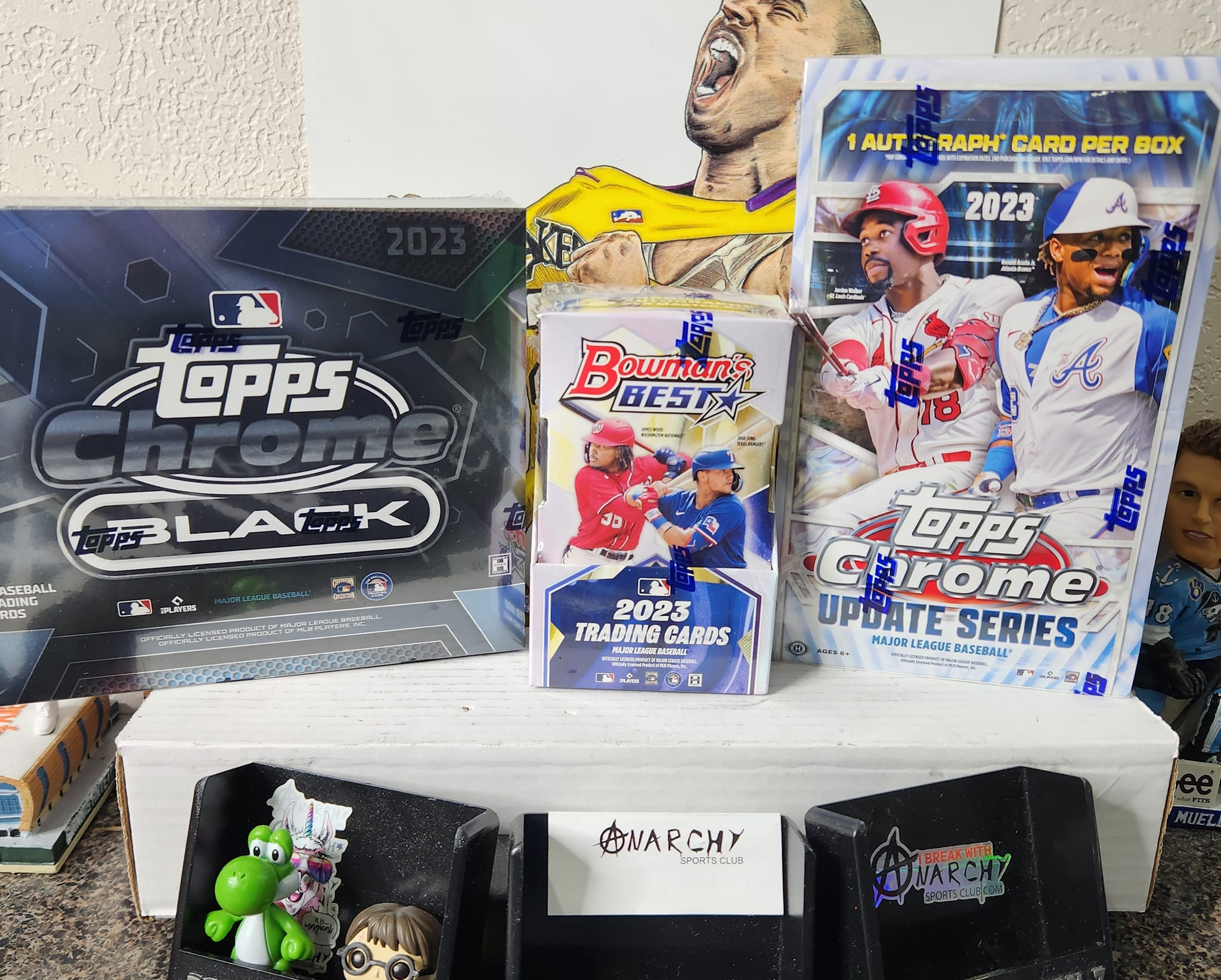 2023-24 baseball card box break with autos and mega boxes
