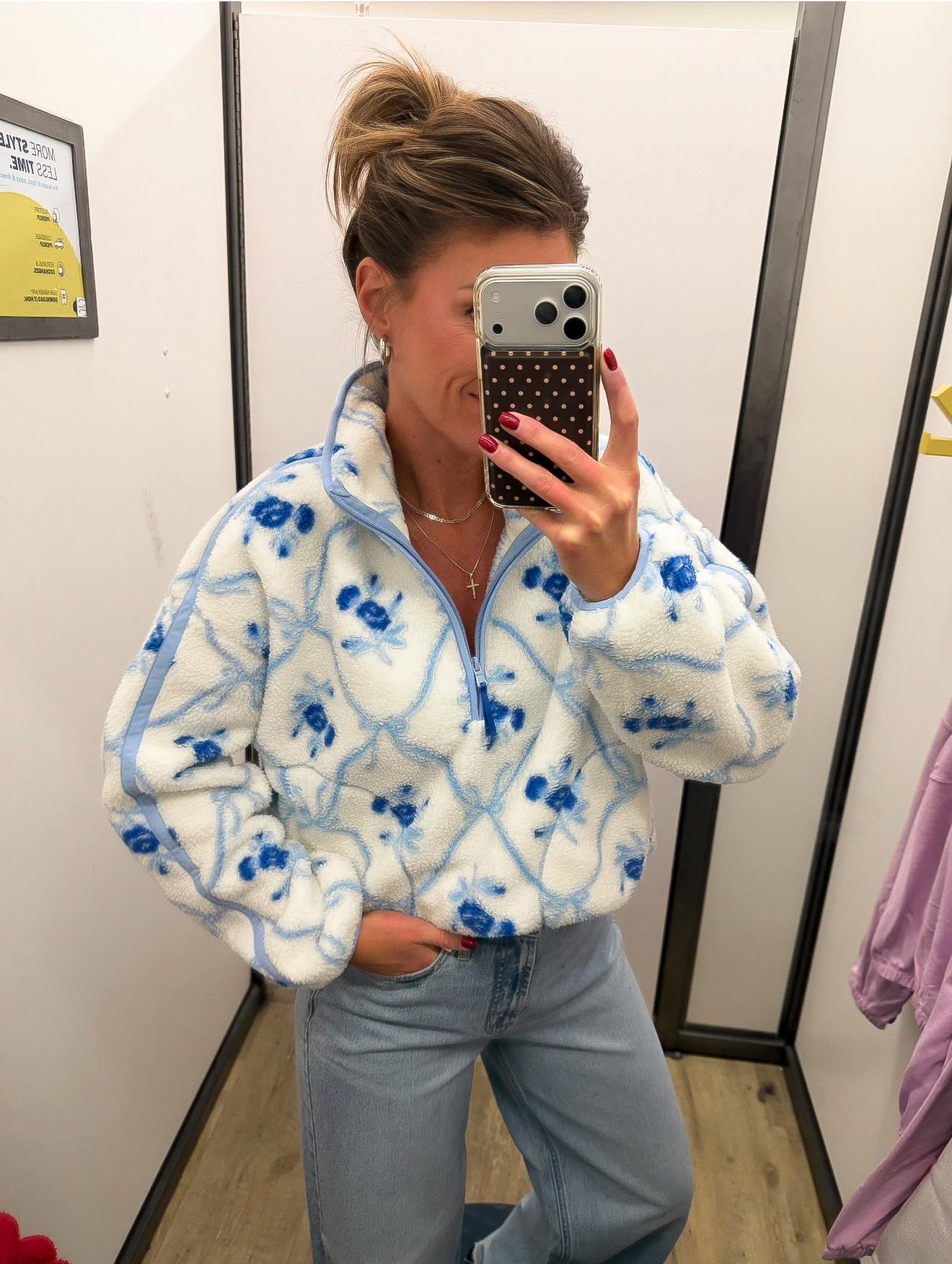 Cutest 1/4 zip for a cute new nurse 🩷🎉