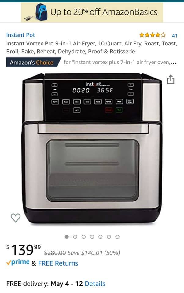 Instant Vortex Pro 9-in-1 air fryer review