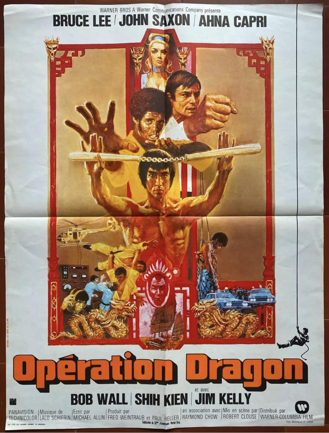 Enter the Dragon (1973), Original French movie poster 60x80cm 🤩