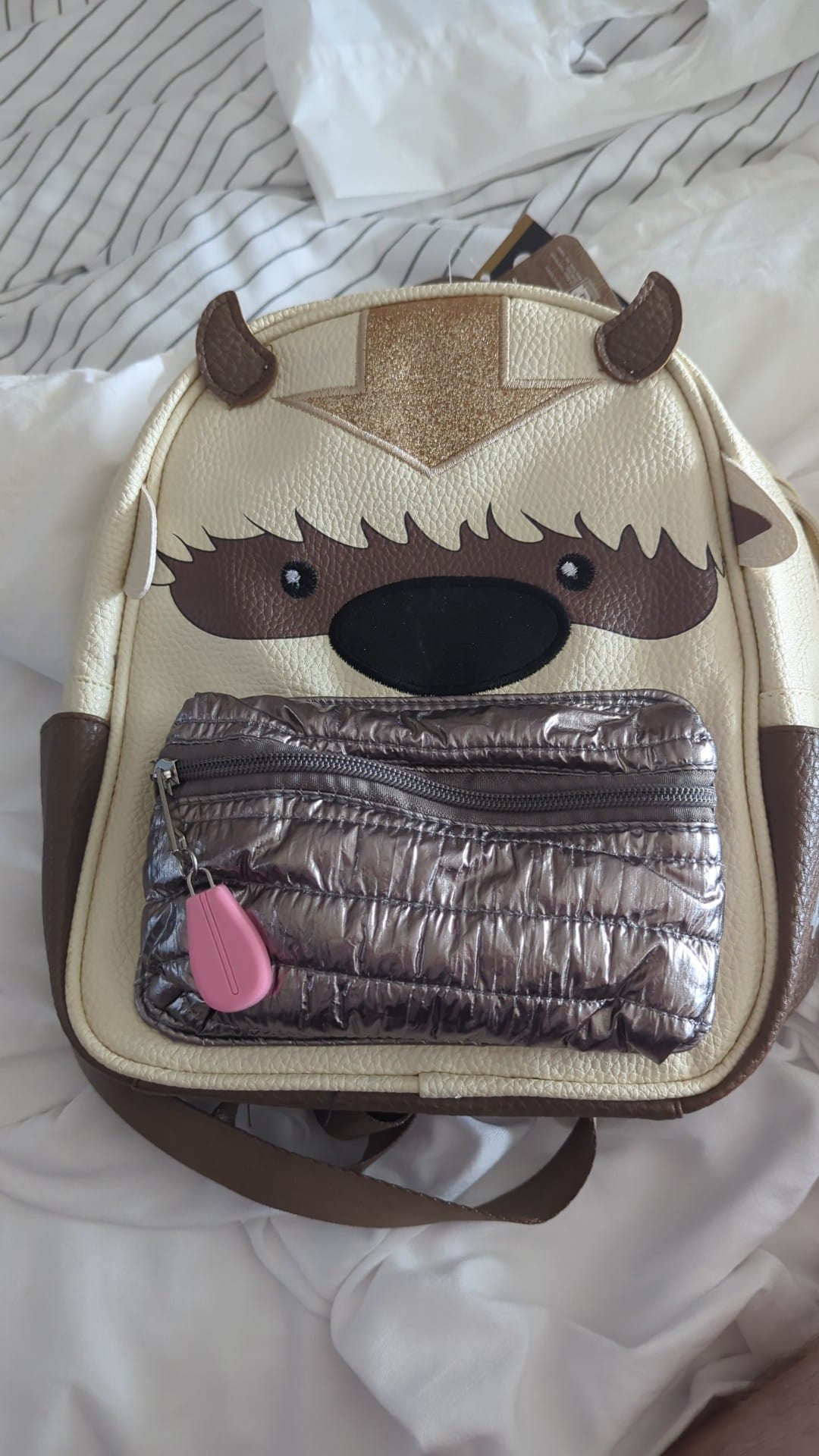 appa mini backpack Avatar The Last Airbender Bioworld Nickelodeon – shophobbymall Backpack is made of vegan leather (polyurethane) and features adjustable shoulder straps with shiny silver hardware Girls' Avatar The Last Airbender