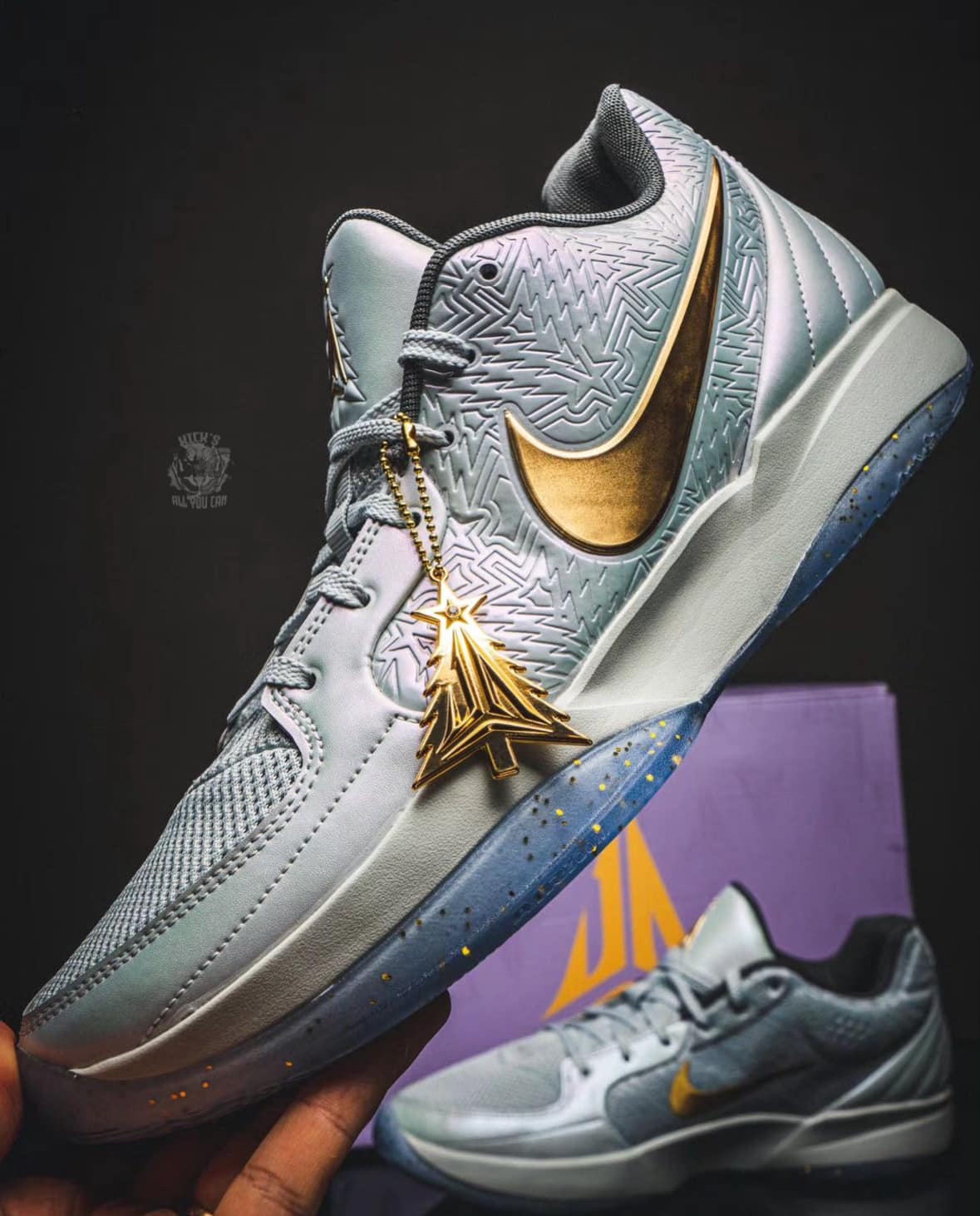 Christmas JA. The Nike JA 2 'tree top' is available at @titan_22