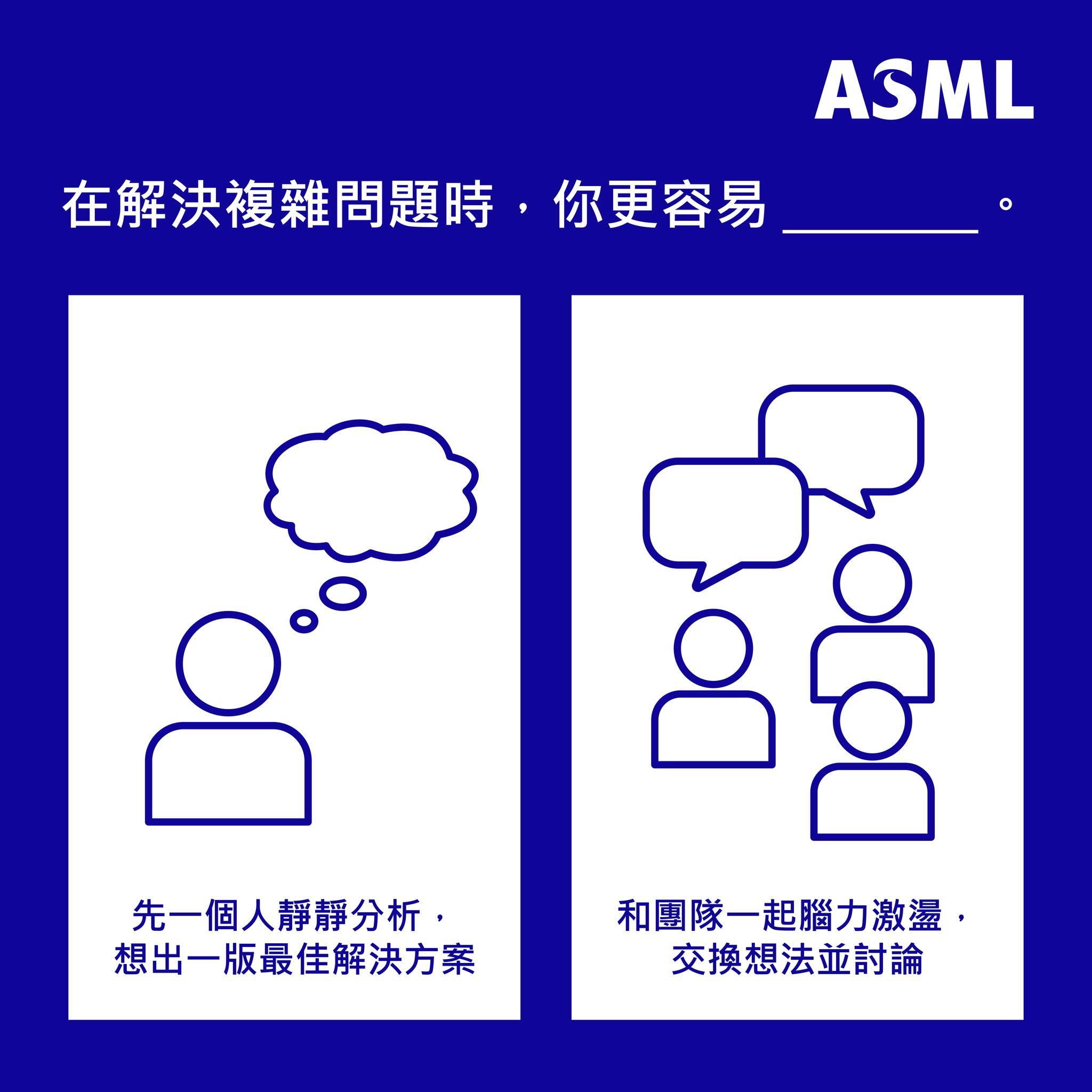 ASML - 【ASML 小編時間｜世界內向日：只要你說，我們都聽！】 你是 I 人還是 E 人呢？今天可是專屬...