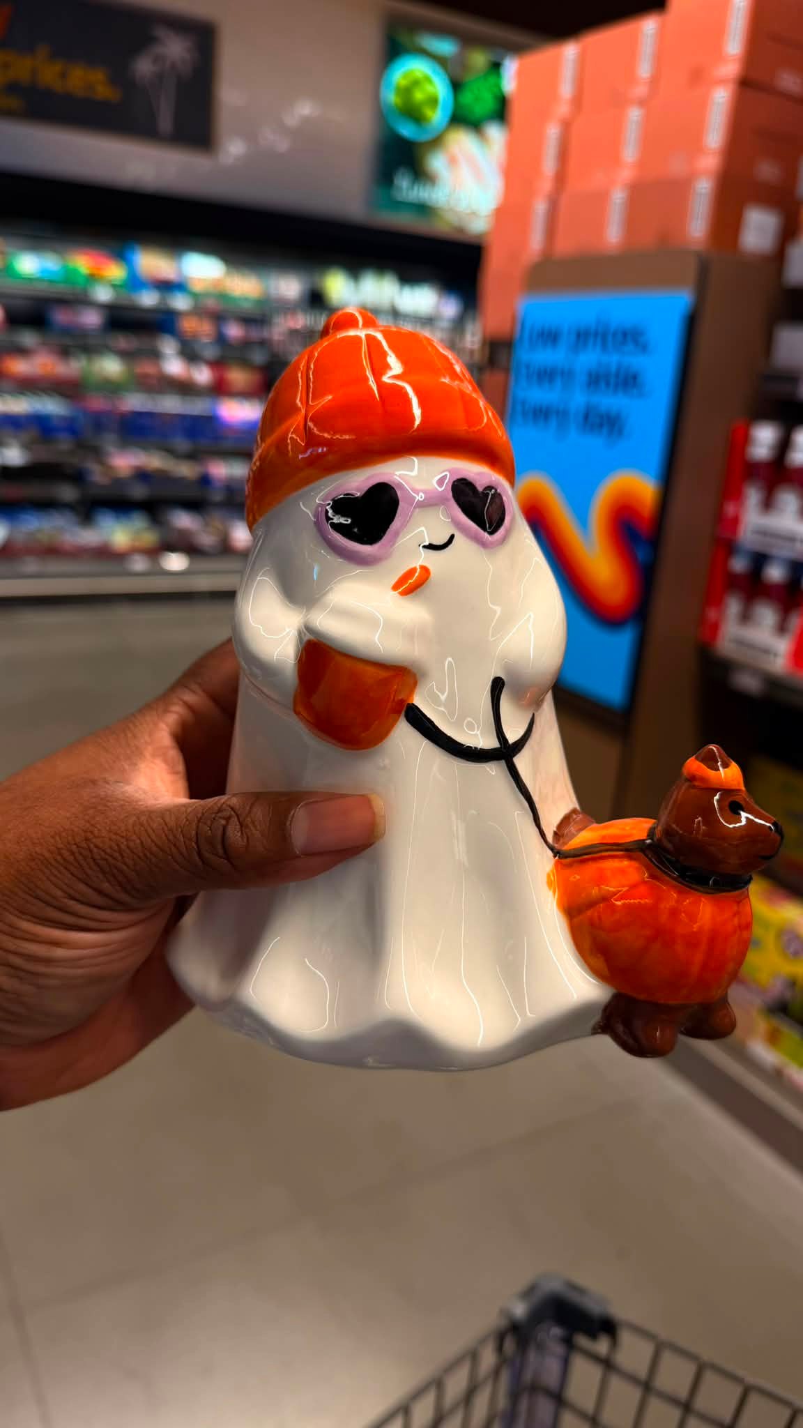 Cute ghost ceramic decorations at ALDI