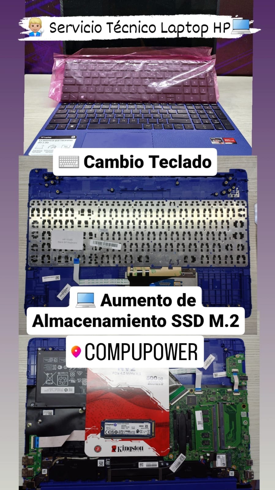 COMPUPOWER - 👨🏼‍🔧 Repuestos para tu LAPTOP en todas las...