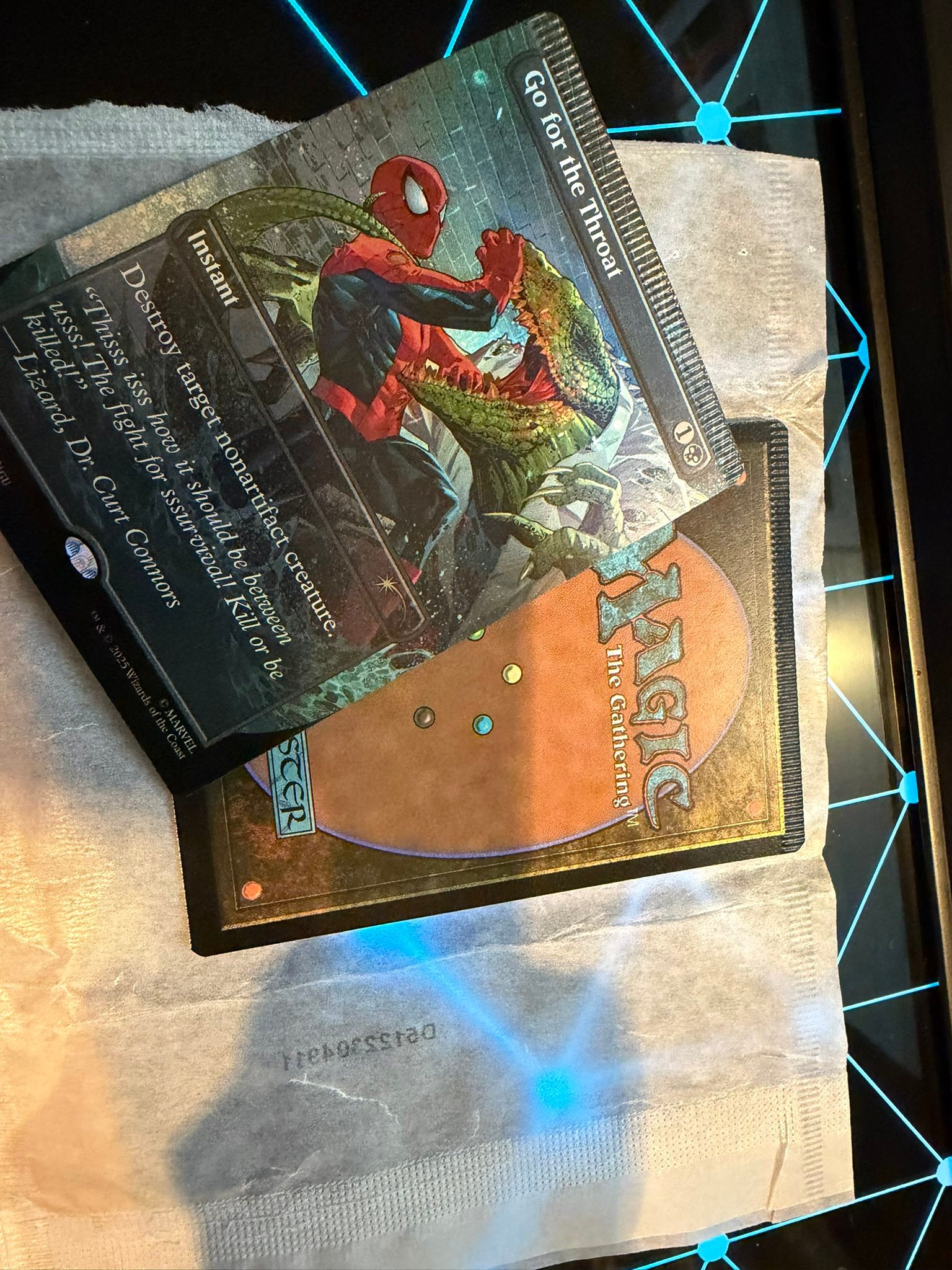 Is a crimped Villainous Plots foil pack with stuck Deadly Dispute 
