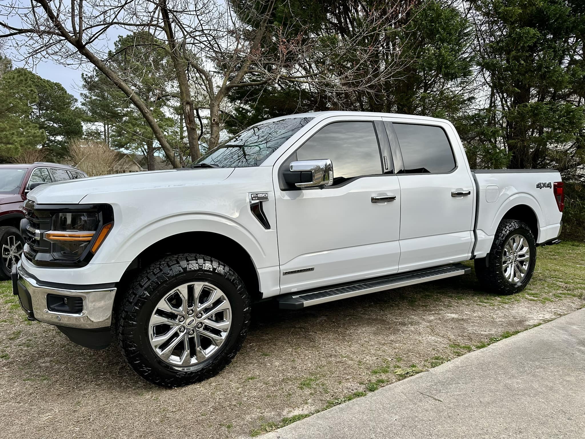 Chrome Rear Bumper End Set For 2021-2024 Ford F150 – Left & Right, No Sensor Holes