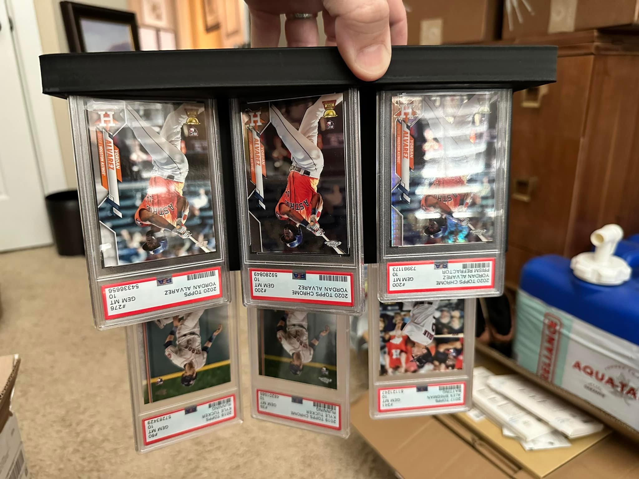 3D printed trading card rip and ship station, shipping station, SUPPLIES NOT INC