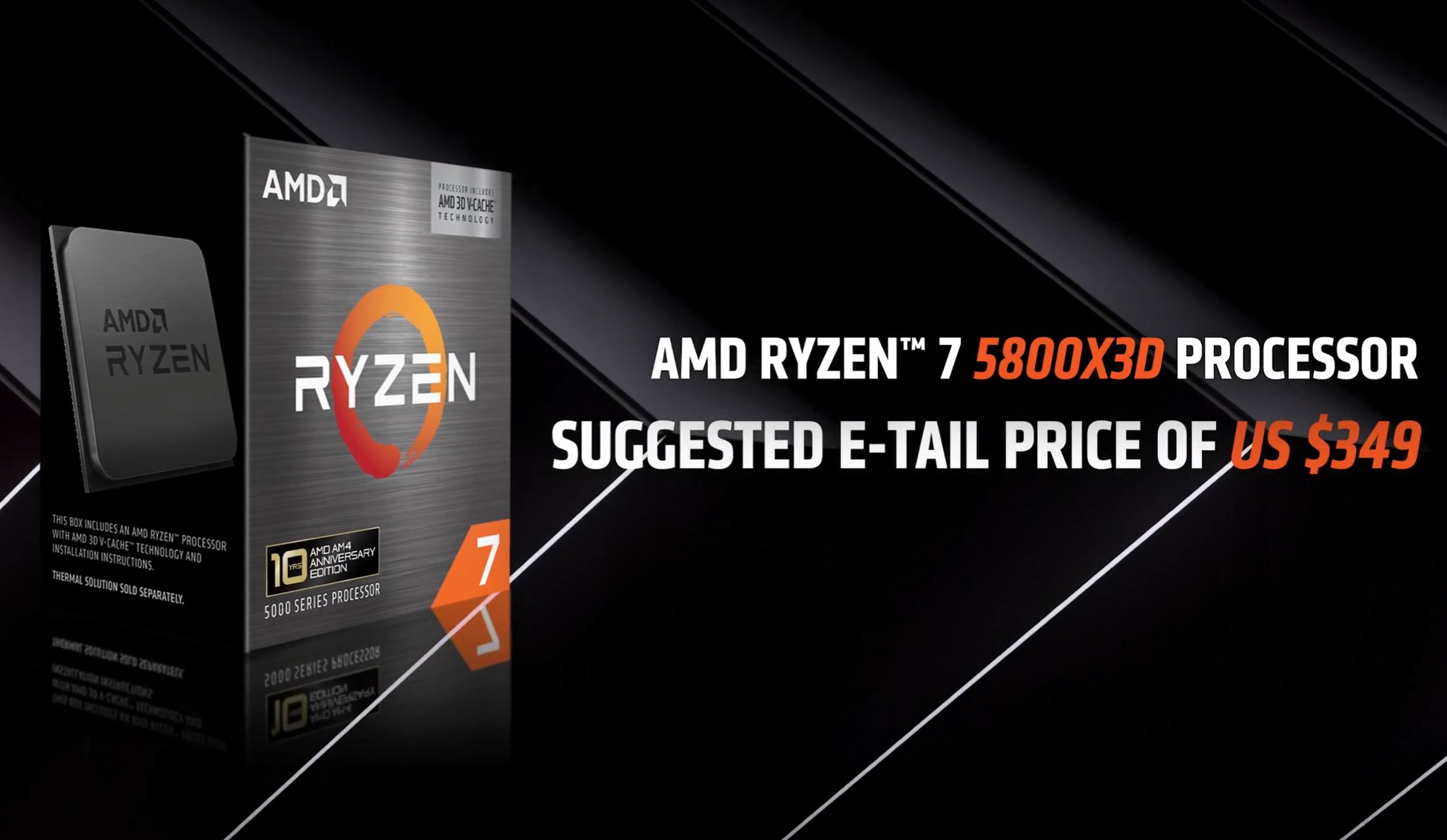 AMD Ryzen 7 5800X3D processor release and pricing