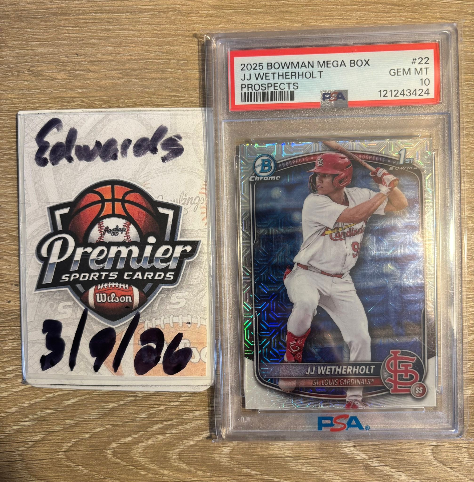 Jj wetherholt baseball card for sale