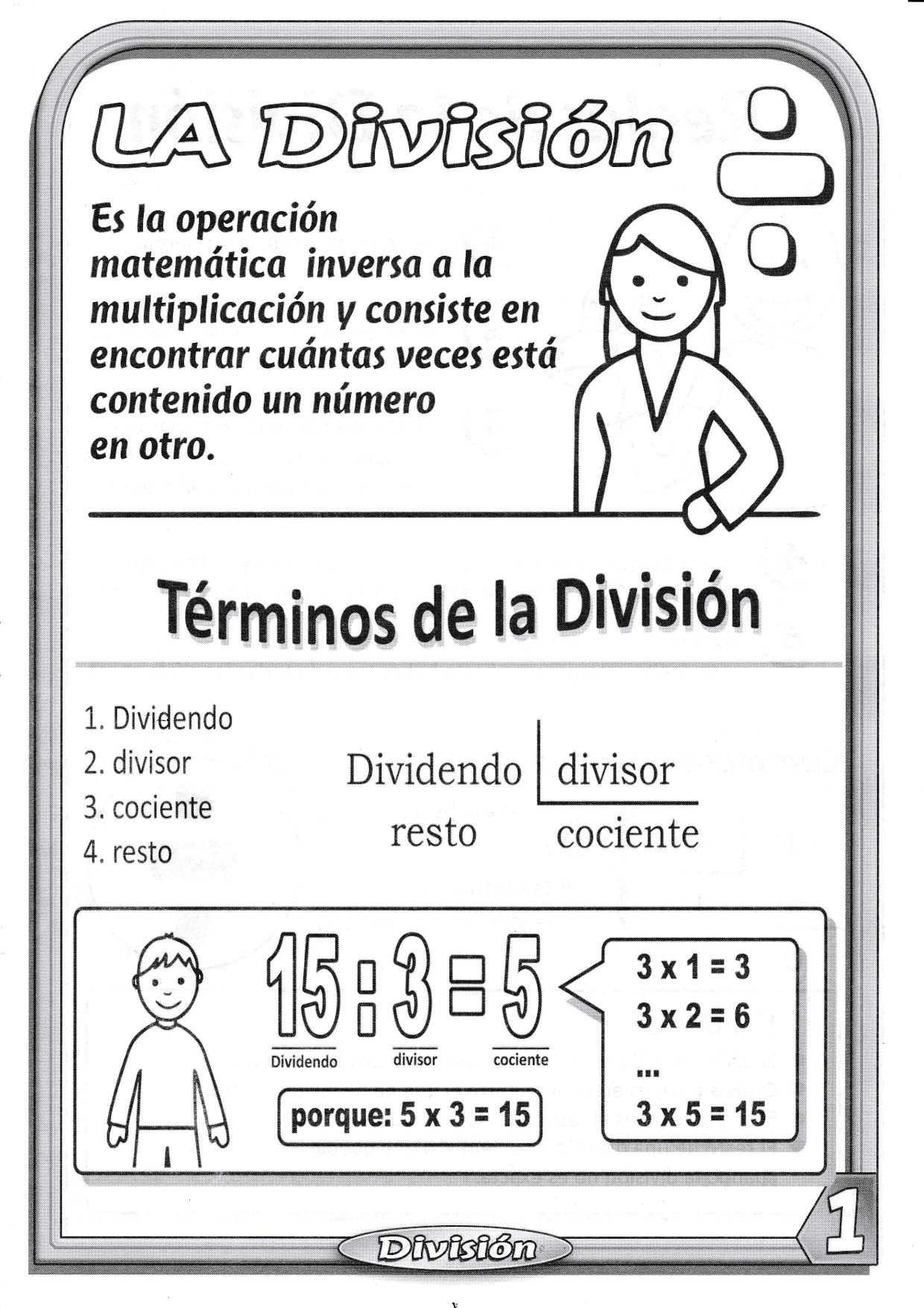 Aprendamos la División... - Material Educativo para Docente