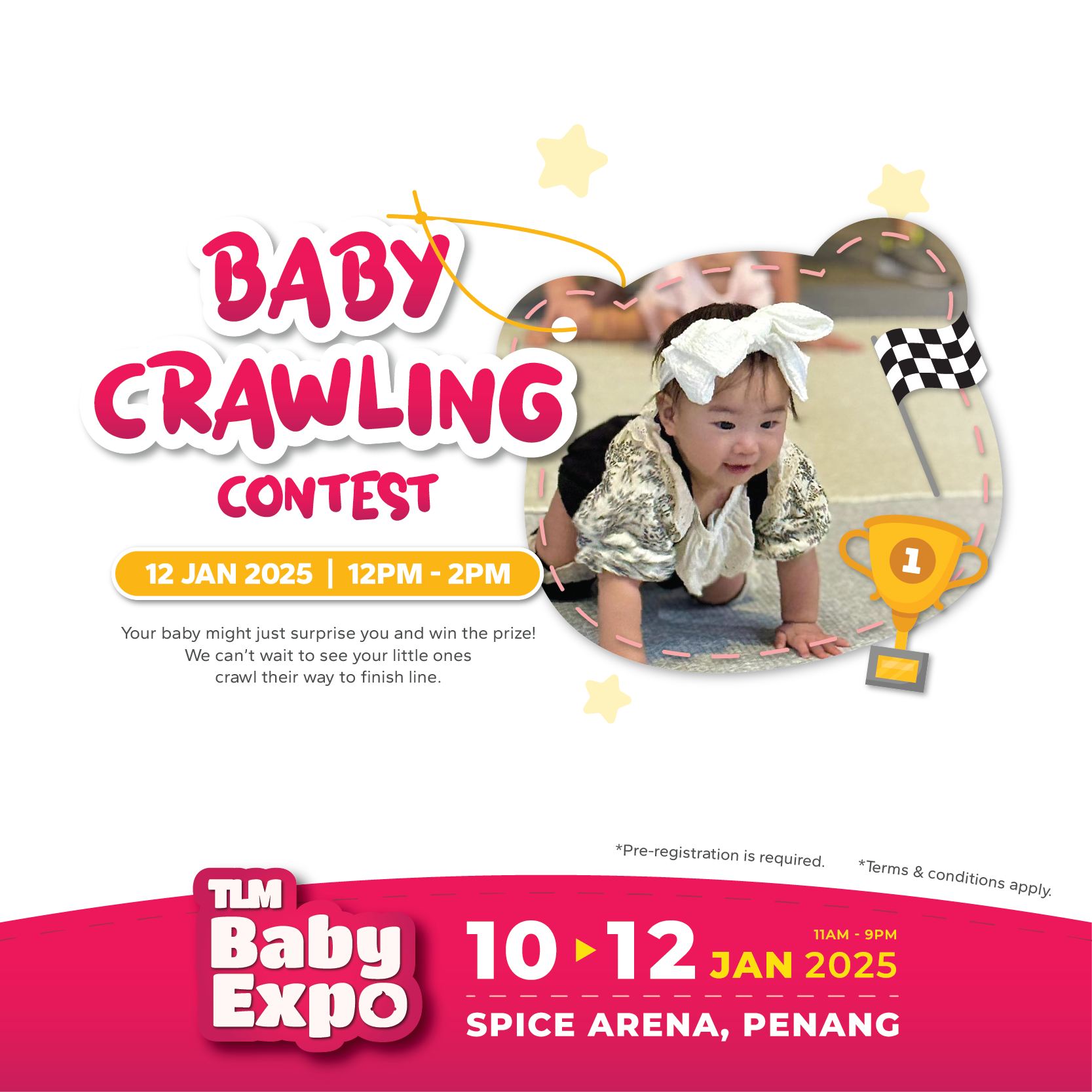 READY, SET, CRAWL‼️ Bring your little ones and join our Baby