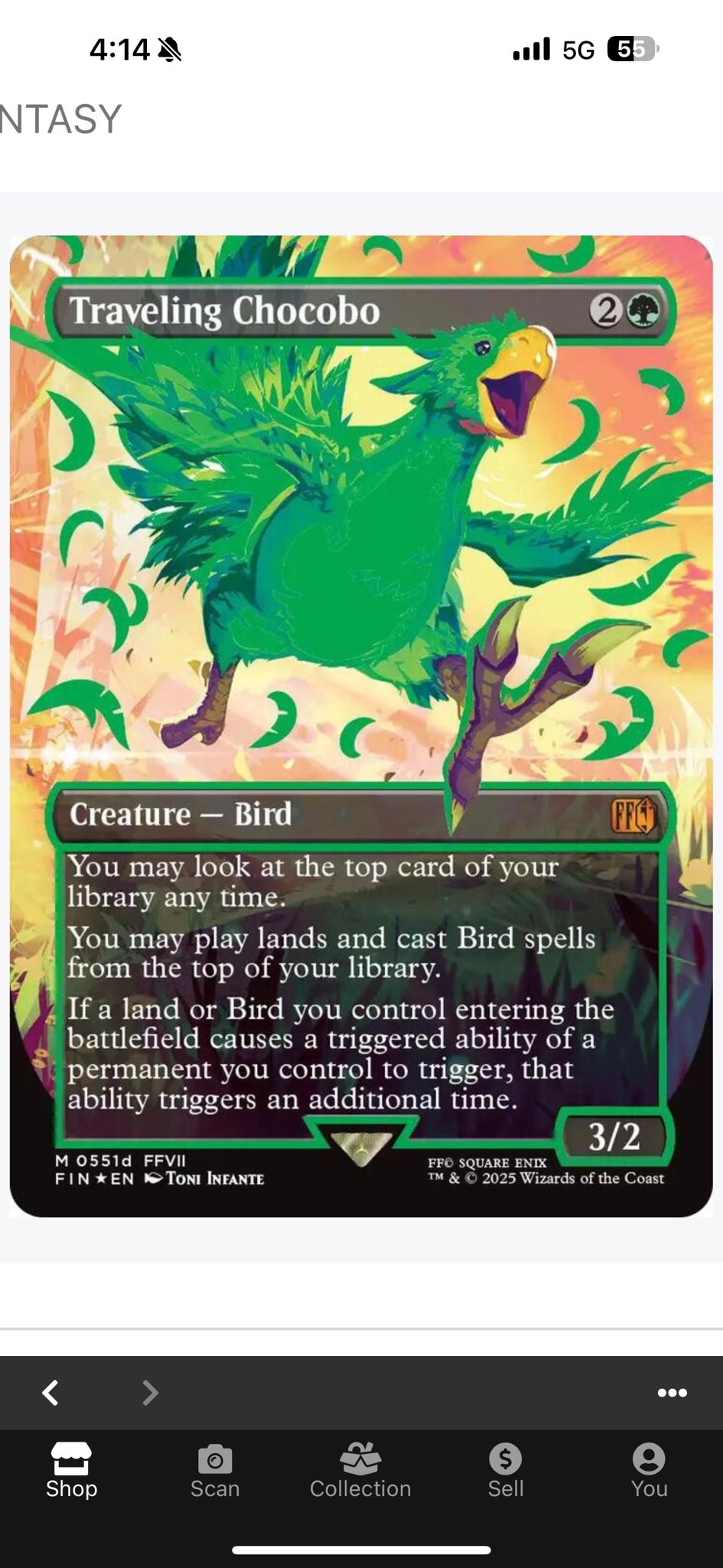 chocobo mtg card Commander Deck Choco, Seeker of Paradise 100 Magic Cards EDH Final  Moonveil Games If a land or Bird you control entering the battlefield causes a triggered ability of a permanent you control to trigger Chocobo Kick | Final Fantasy