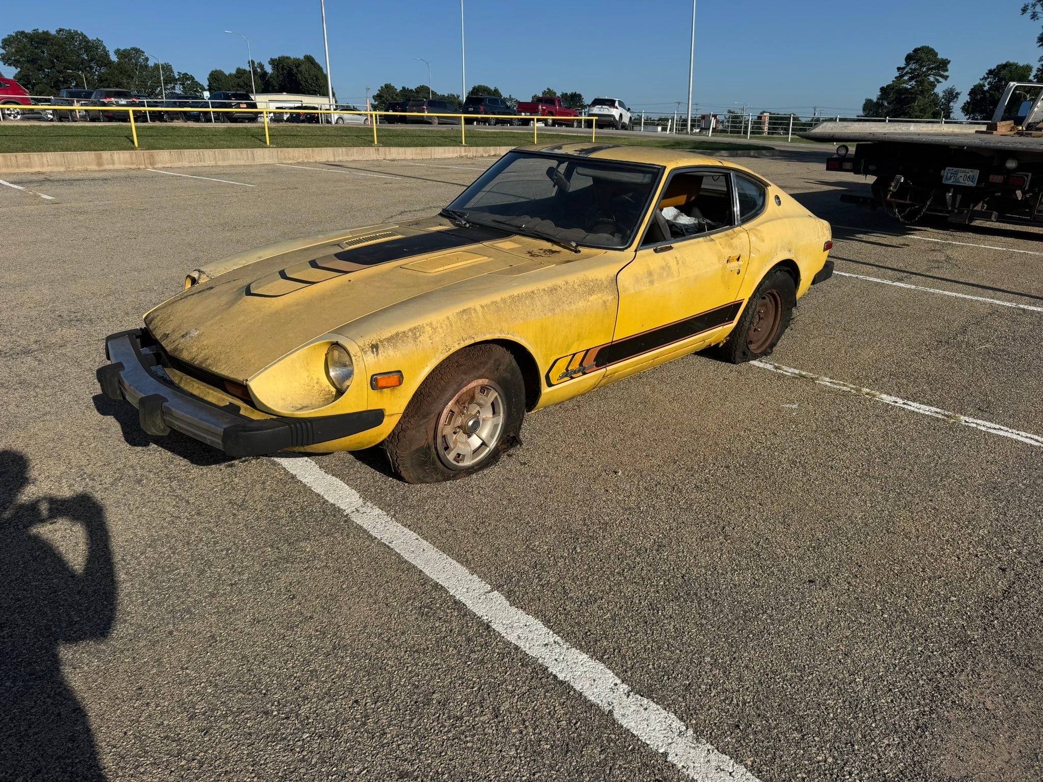 Old Datsun Z car found in field