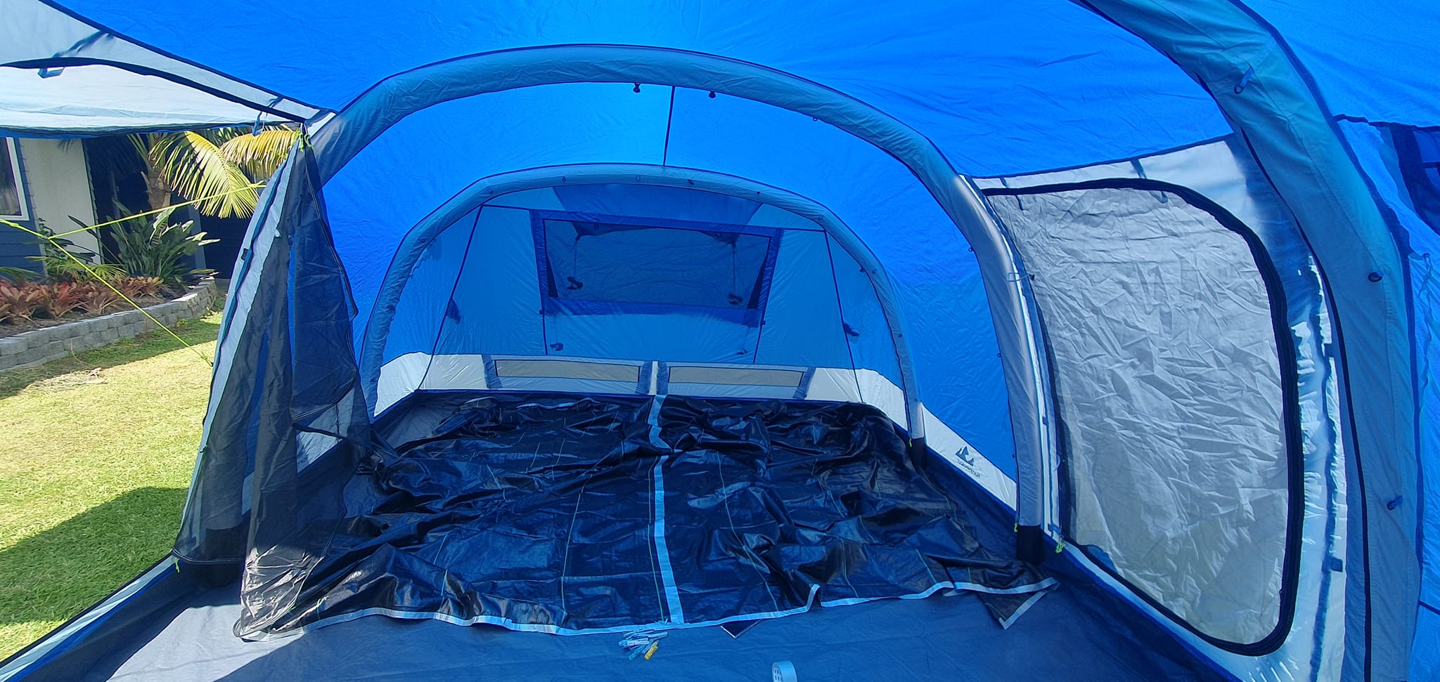 tents camping for sale Outdoor Inflatable Tent Sun Rain Protection Inflatable Camping House Inflatable Family Poles:With 2 Poles Ideal dome tent for Fiamma Awning 200-20284 F45 Montessori play tent